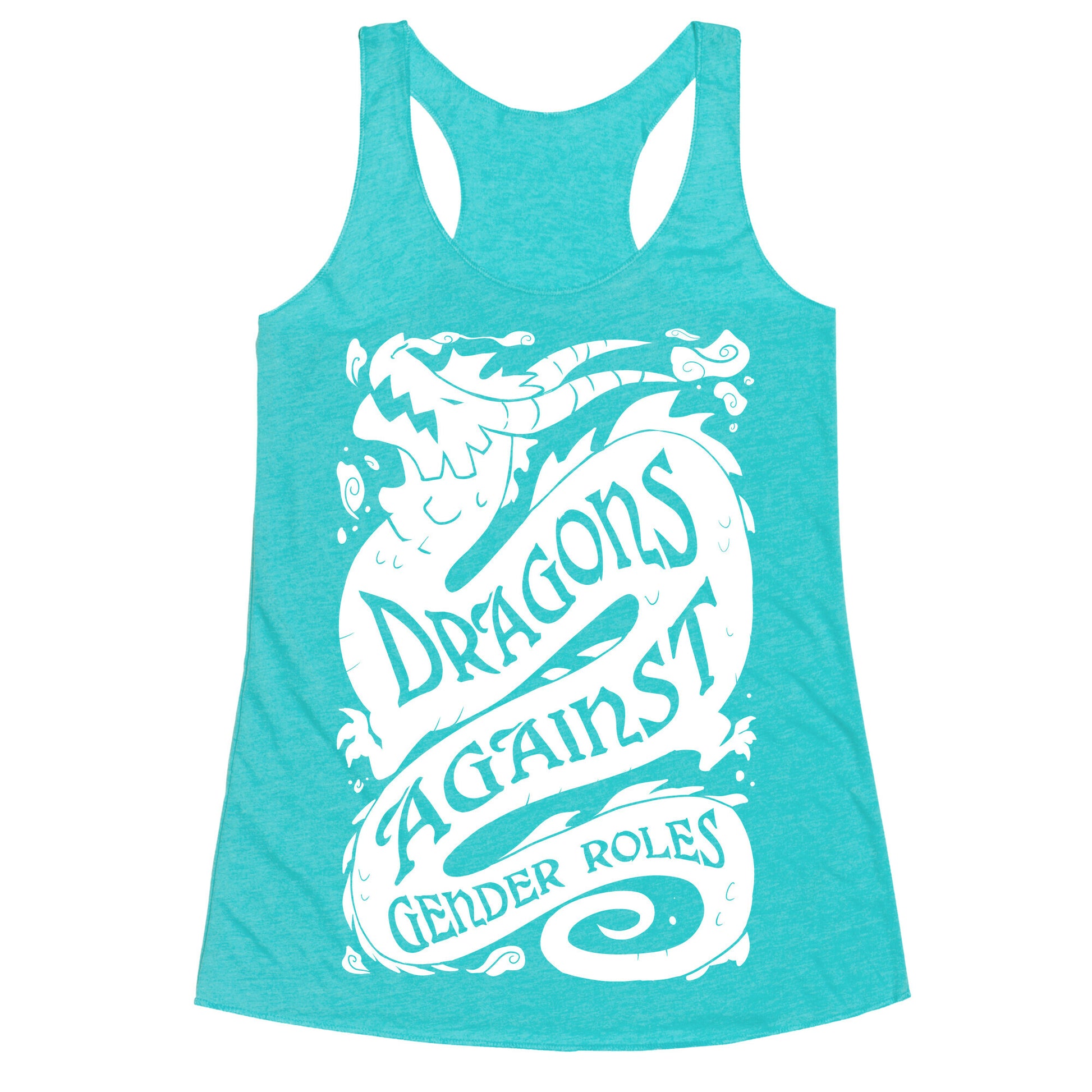 Dragons Against Gender Roles Racerback Tank