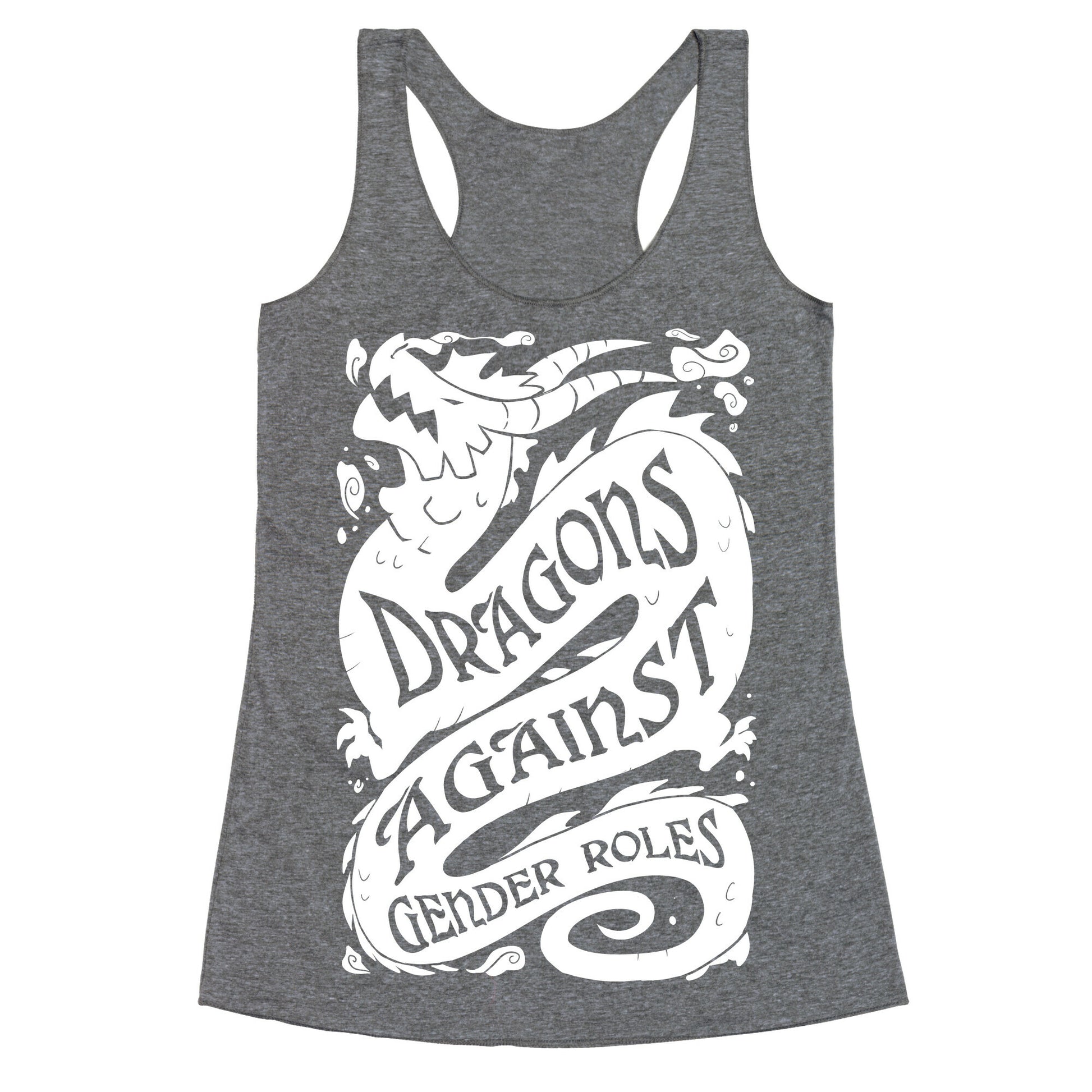 Dragons Against Gender Roles Racerback Tank