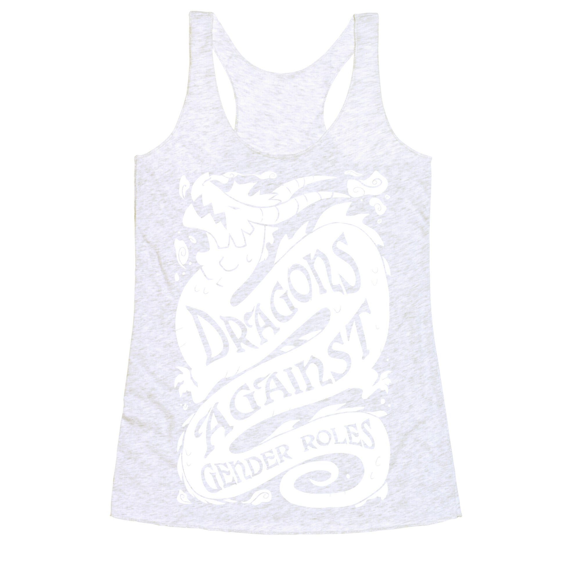 Dragons Against Gender Roles Racerback Tank