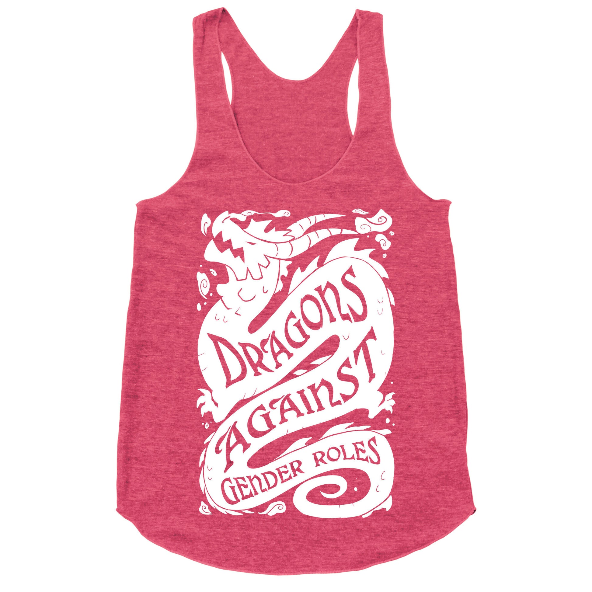 Dragons Against Gender Roles Racerback Tank
