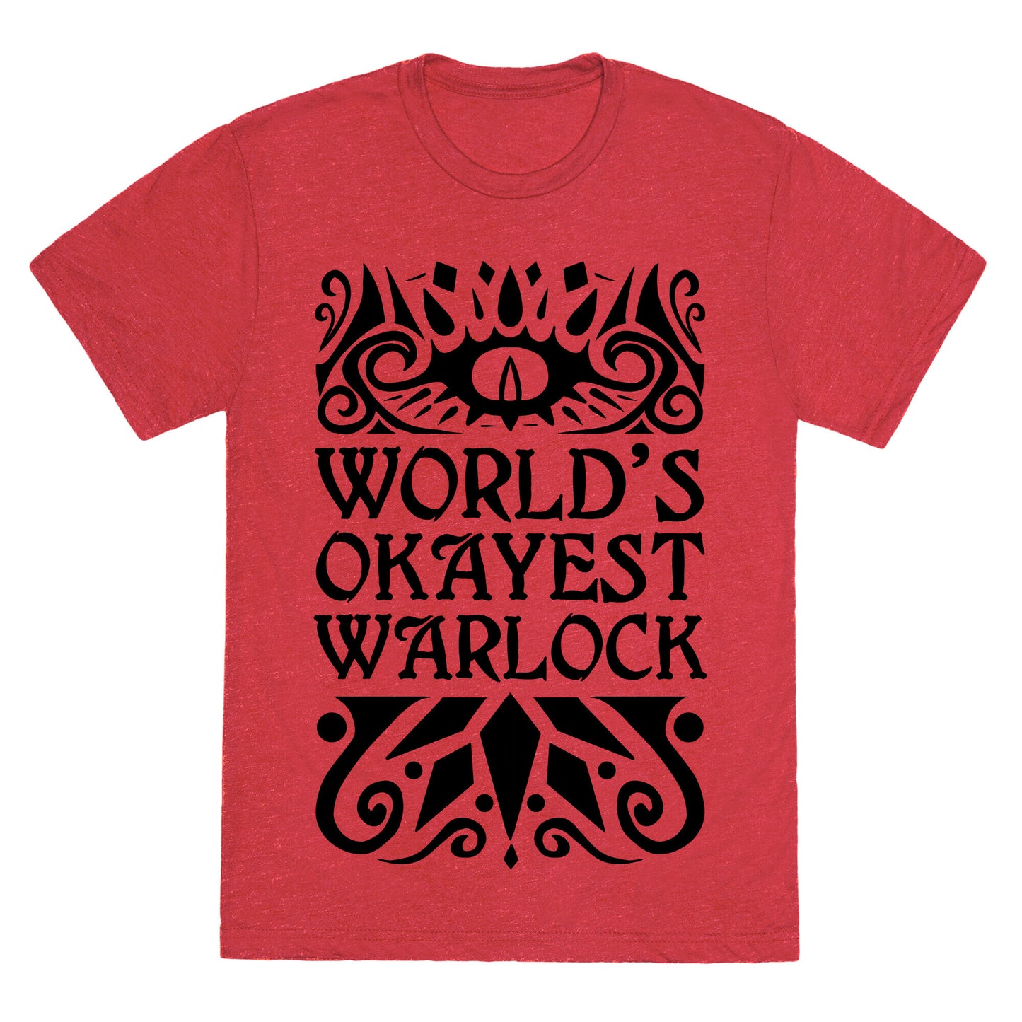 World's Okayest Warlock Unisex Triblend Tee