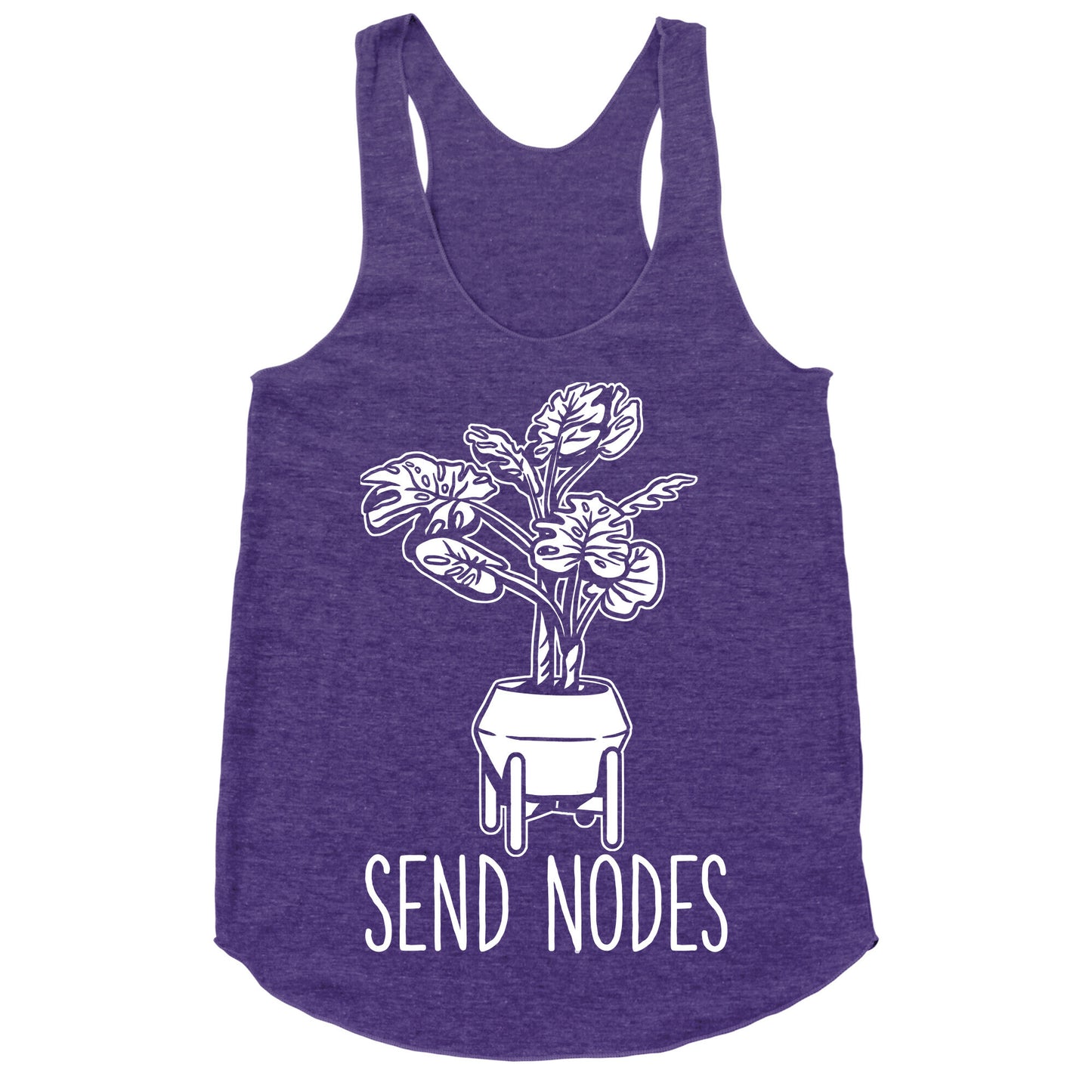 Send Nodes Monstera Racerback Tank