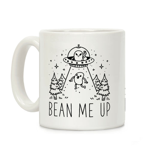 Bean Me Up Alien Coffee Mug