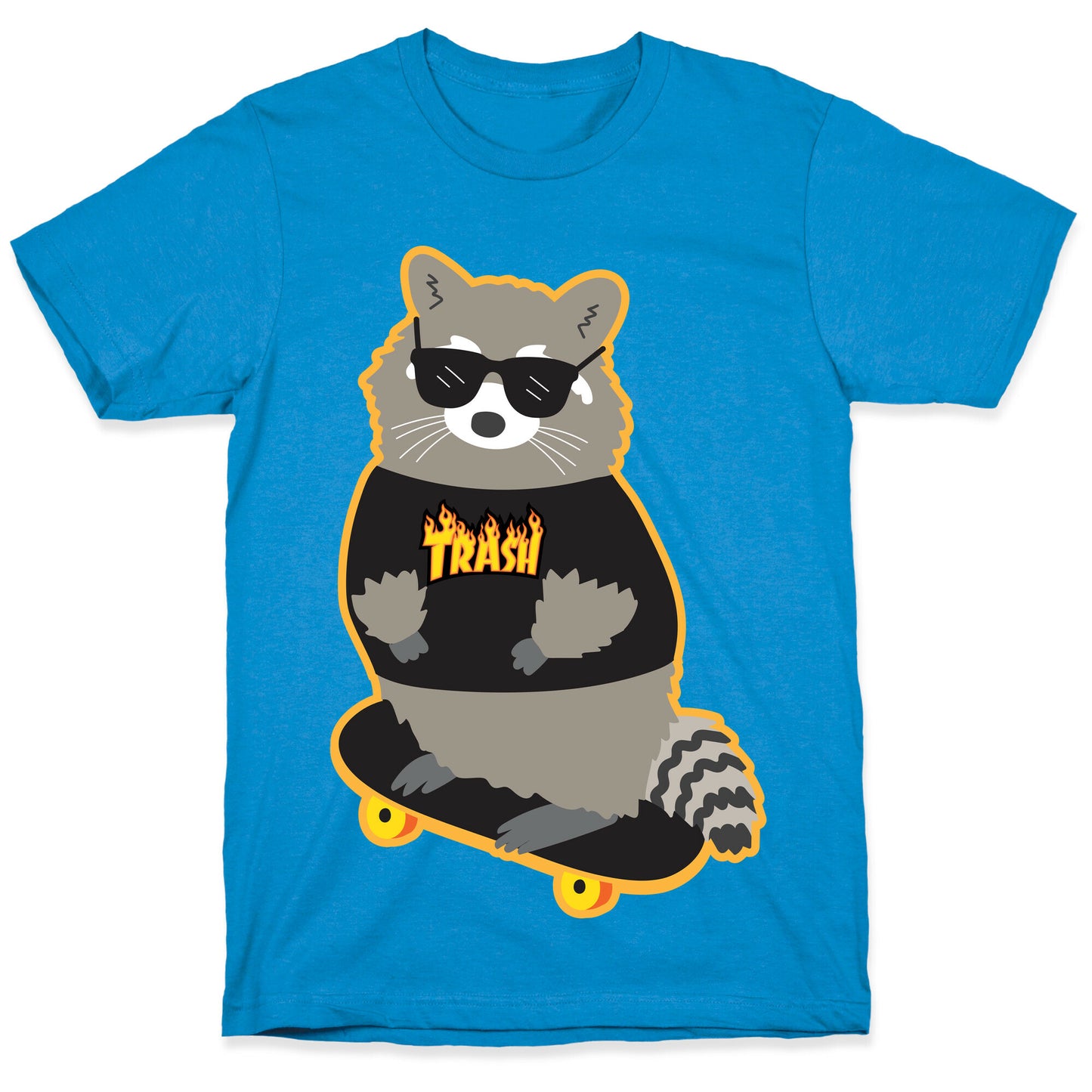 Skate Trash Raccoon Parody T-Shirt
