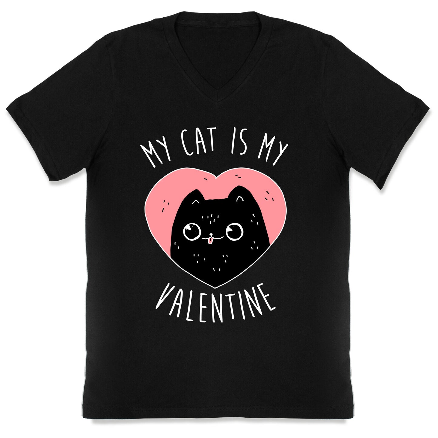 My Cat is My Valentine V-Neck