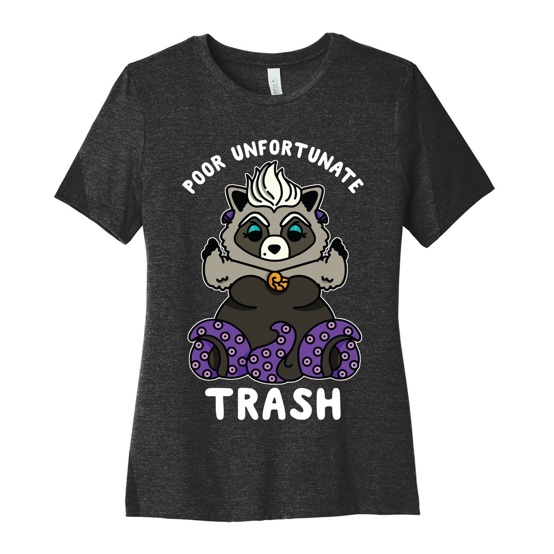 Poor Unfortunate Trash Raccoon  Women's Cotton Tee