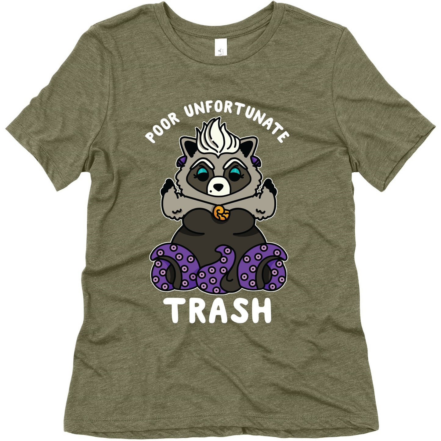 Poor Unfortunate Trash Raccoon  Women's Triblend Tee