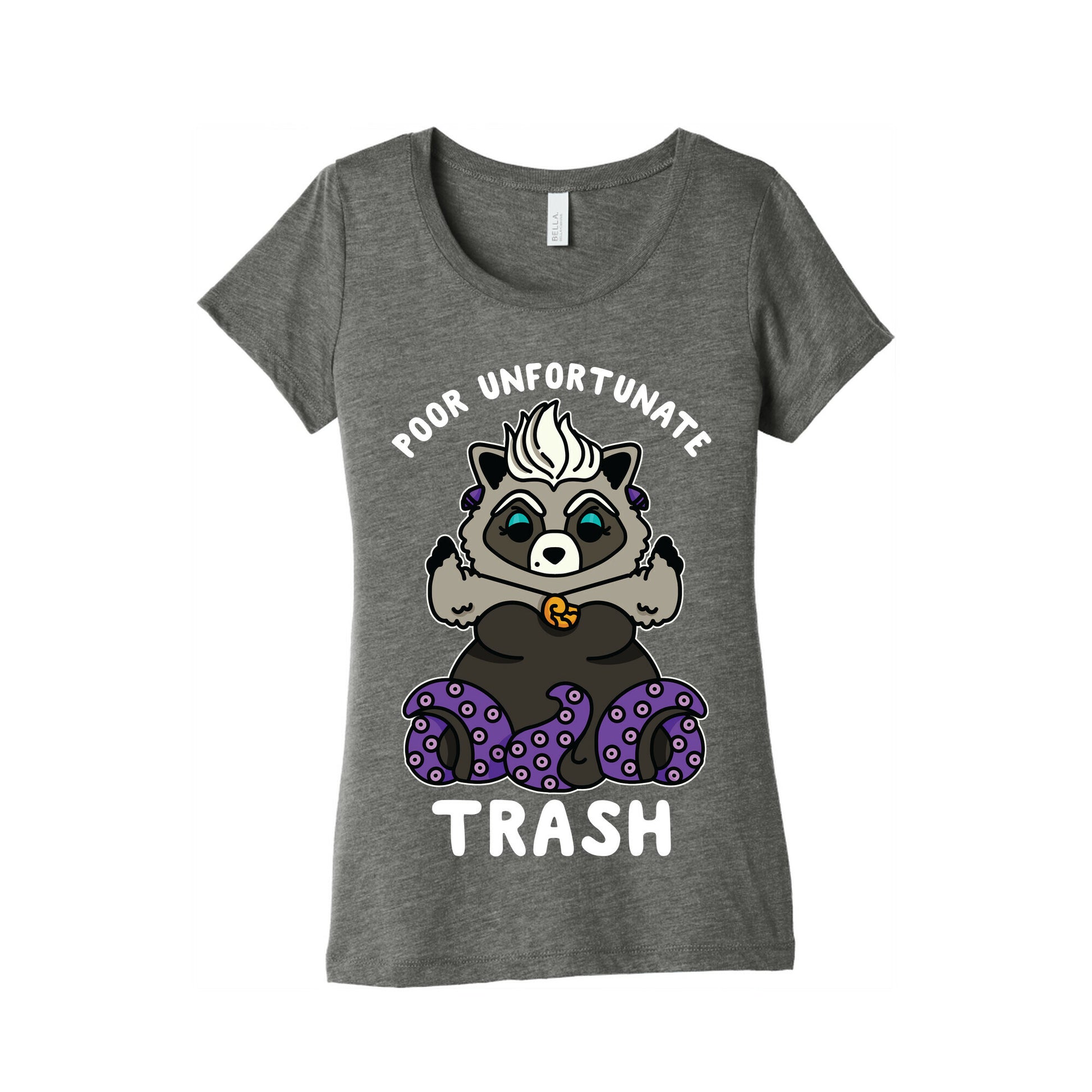 Poor Unfortunate Trash Raccoon  Women's Triblend Tee