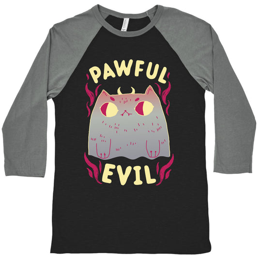 Pawful Evil Baseball Tee