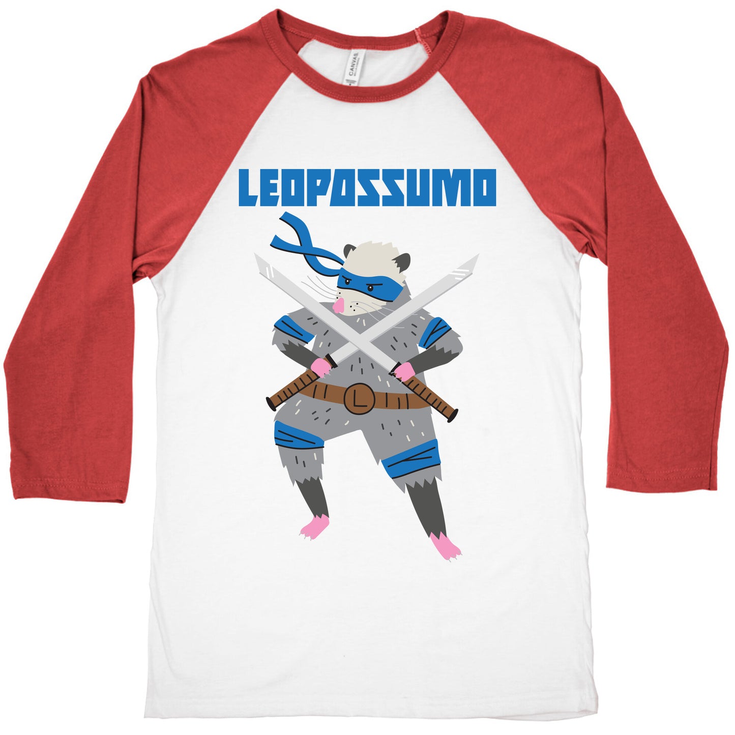 Leopossumo (Leonardo Opossum) Baseball Tee