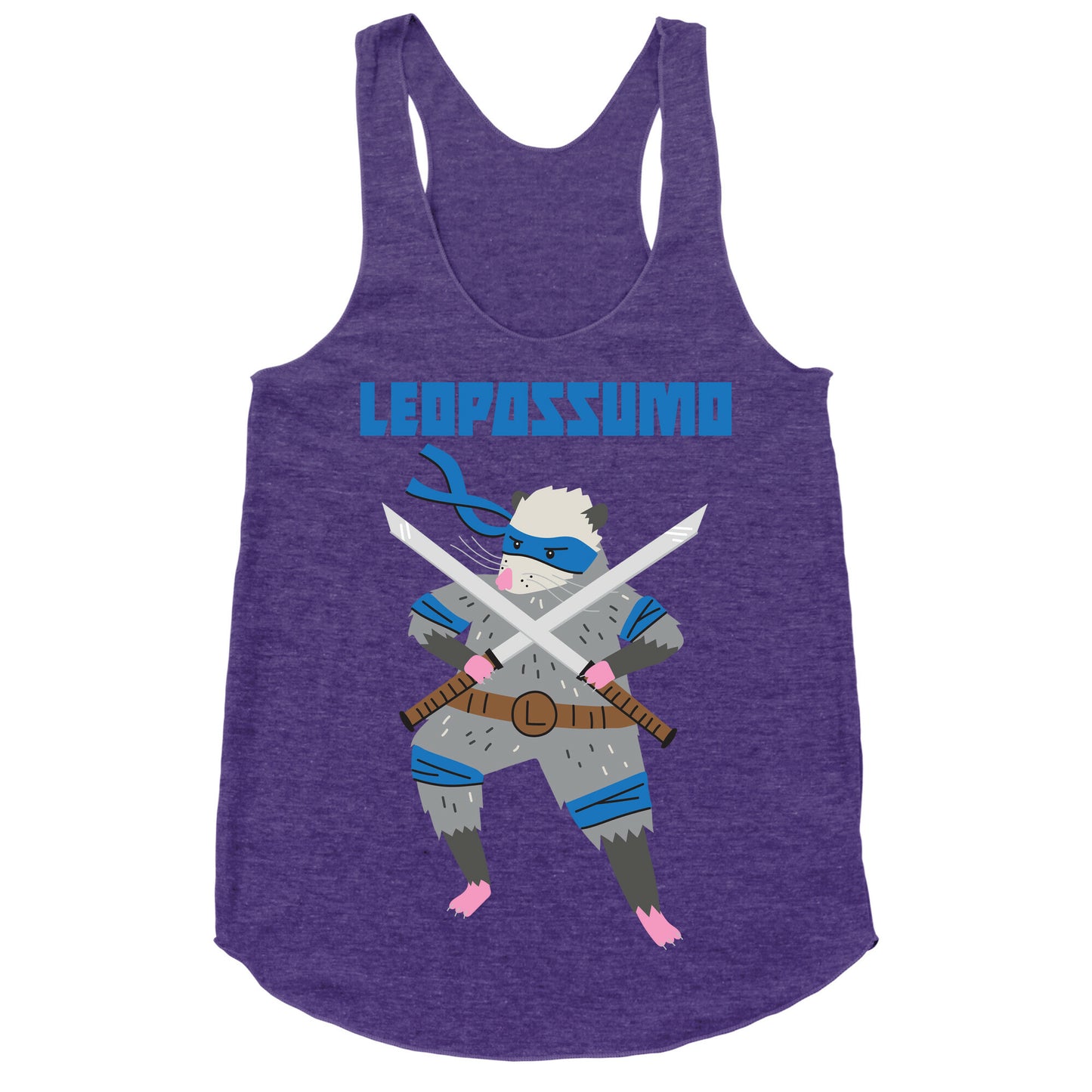 Leopossumo (Leonardo Opossum) Racerback Tank