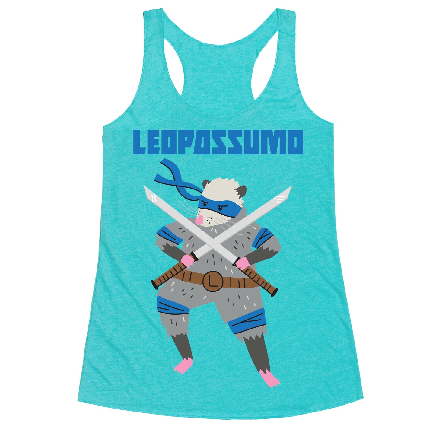 Leopossumo (Leonardo Opossum) Racerback Tank
