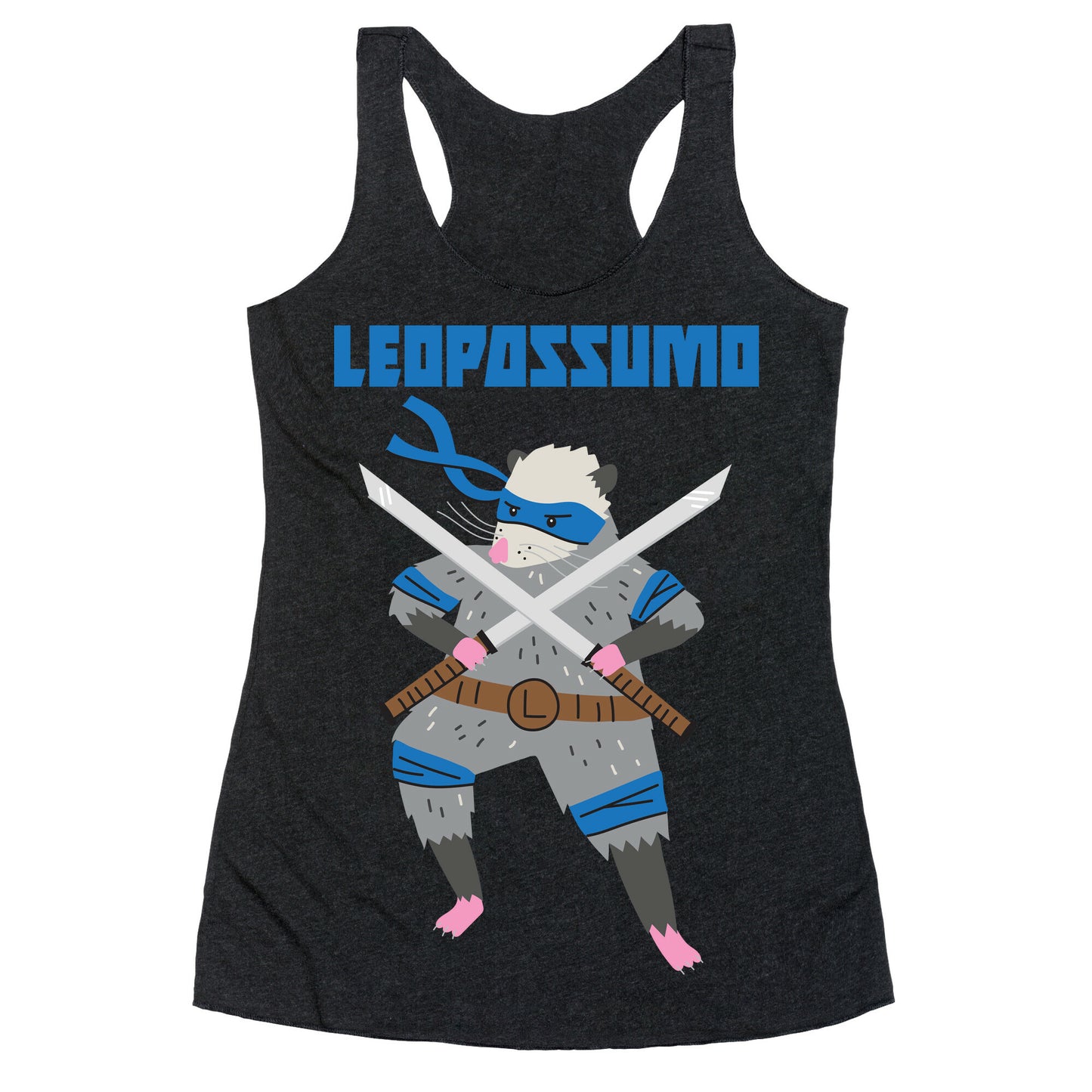 Leopossumo (Leonardo Opossum) Racerback Tank