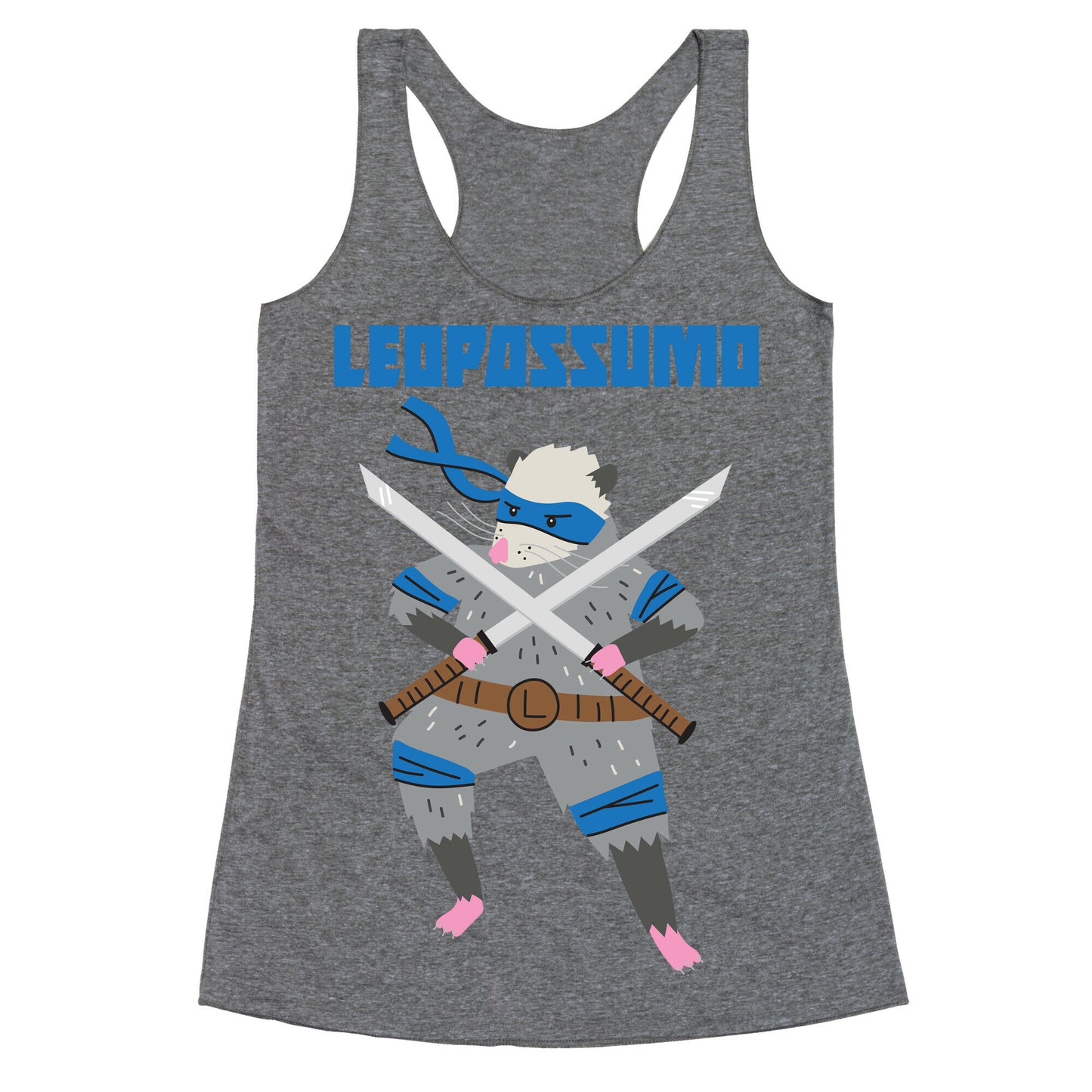 Leopossumo (Leonardo Opossum) Racerback Tank