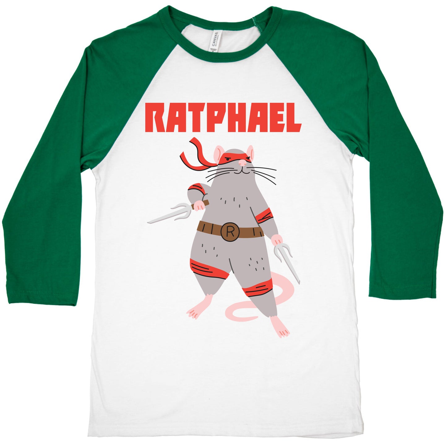 Ratphael (Raphael Rat) Baseball Tee