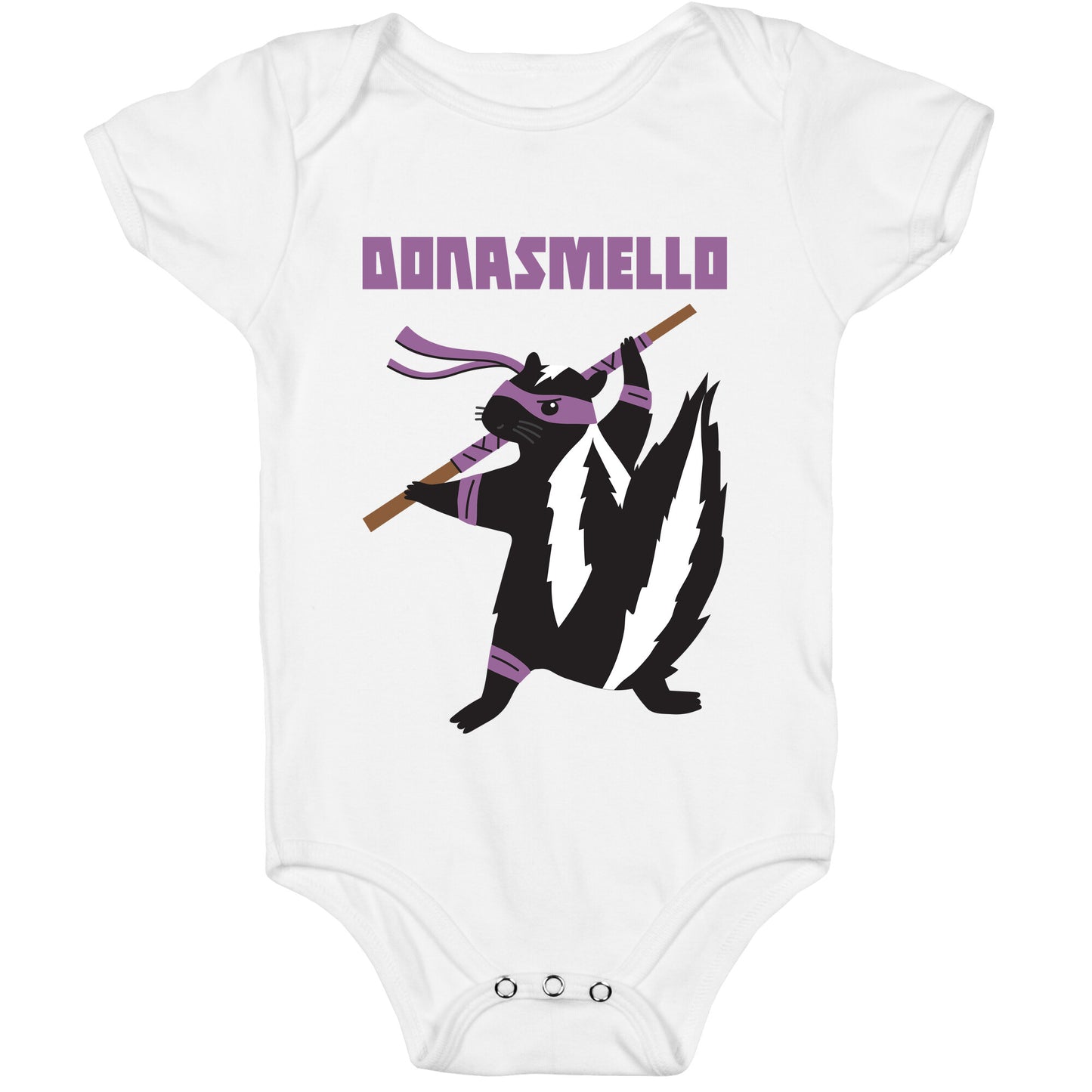 Donasmello (Donatello Skunk) Baby One Piece
