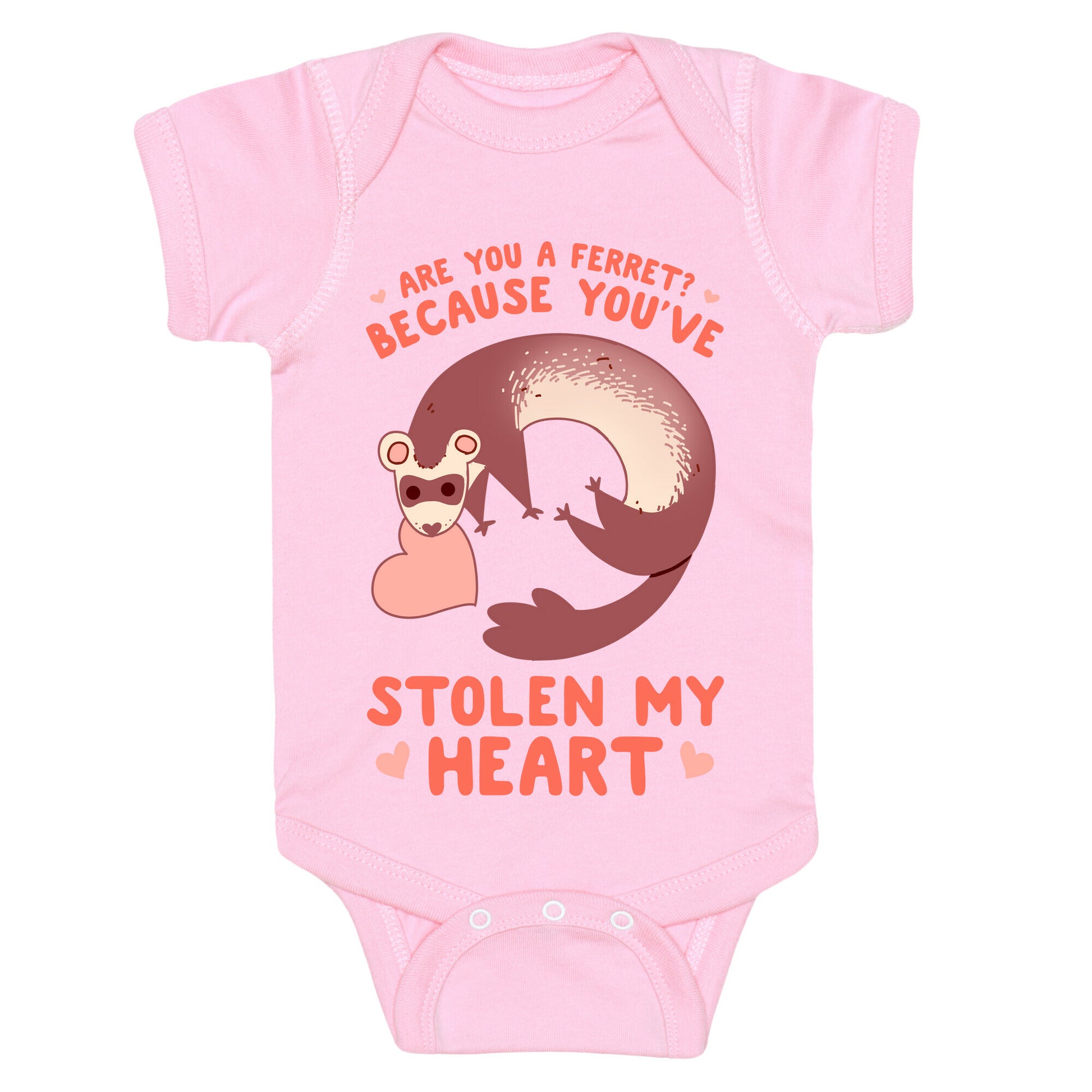 Are You A Ferret? Because You've Stolen My Heart Baby One Piece