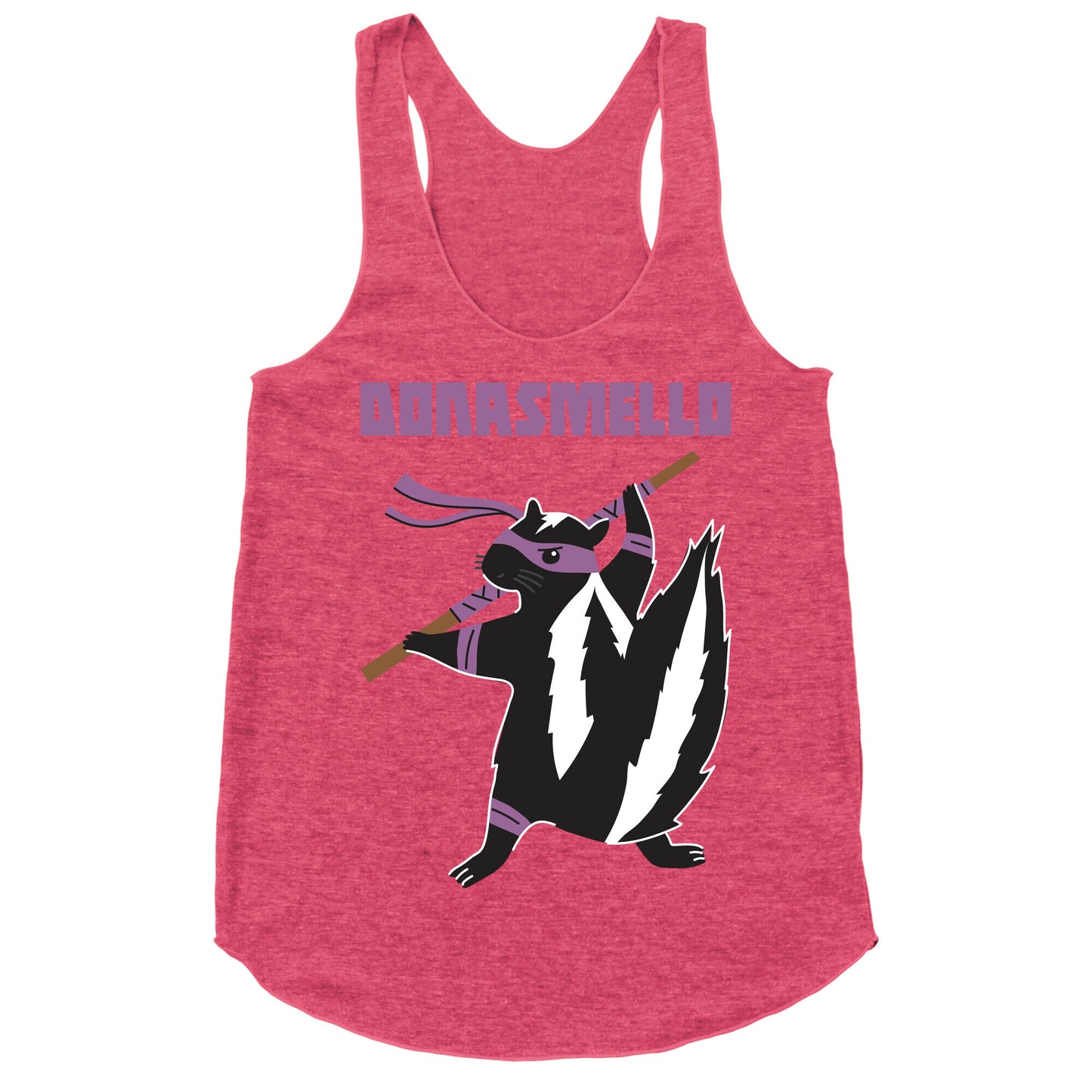 Donasmello (Donatello Skunk) Racerback Tank