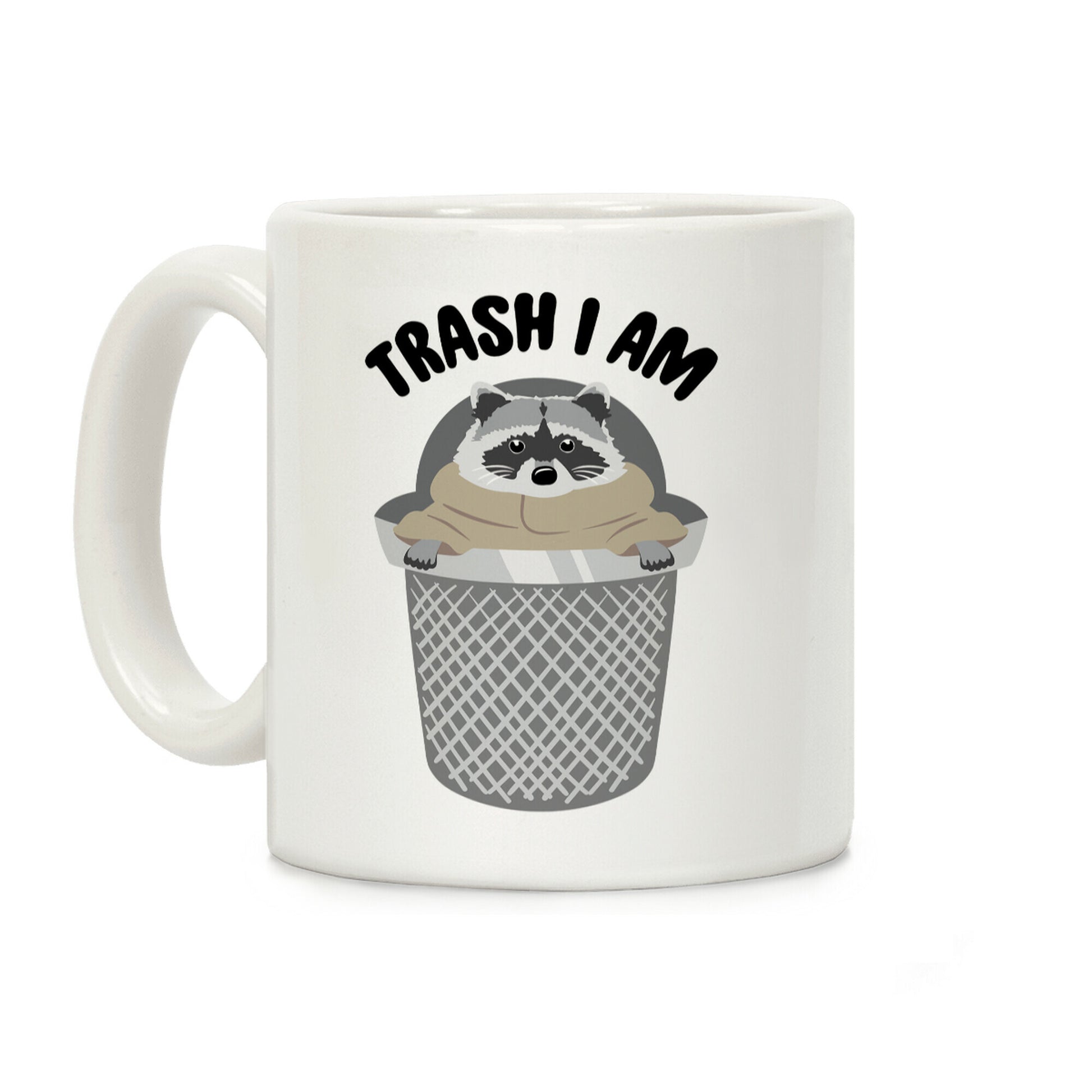 Trash I Am Raccoon Baby Yoda Parody Coffee Mug