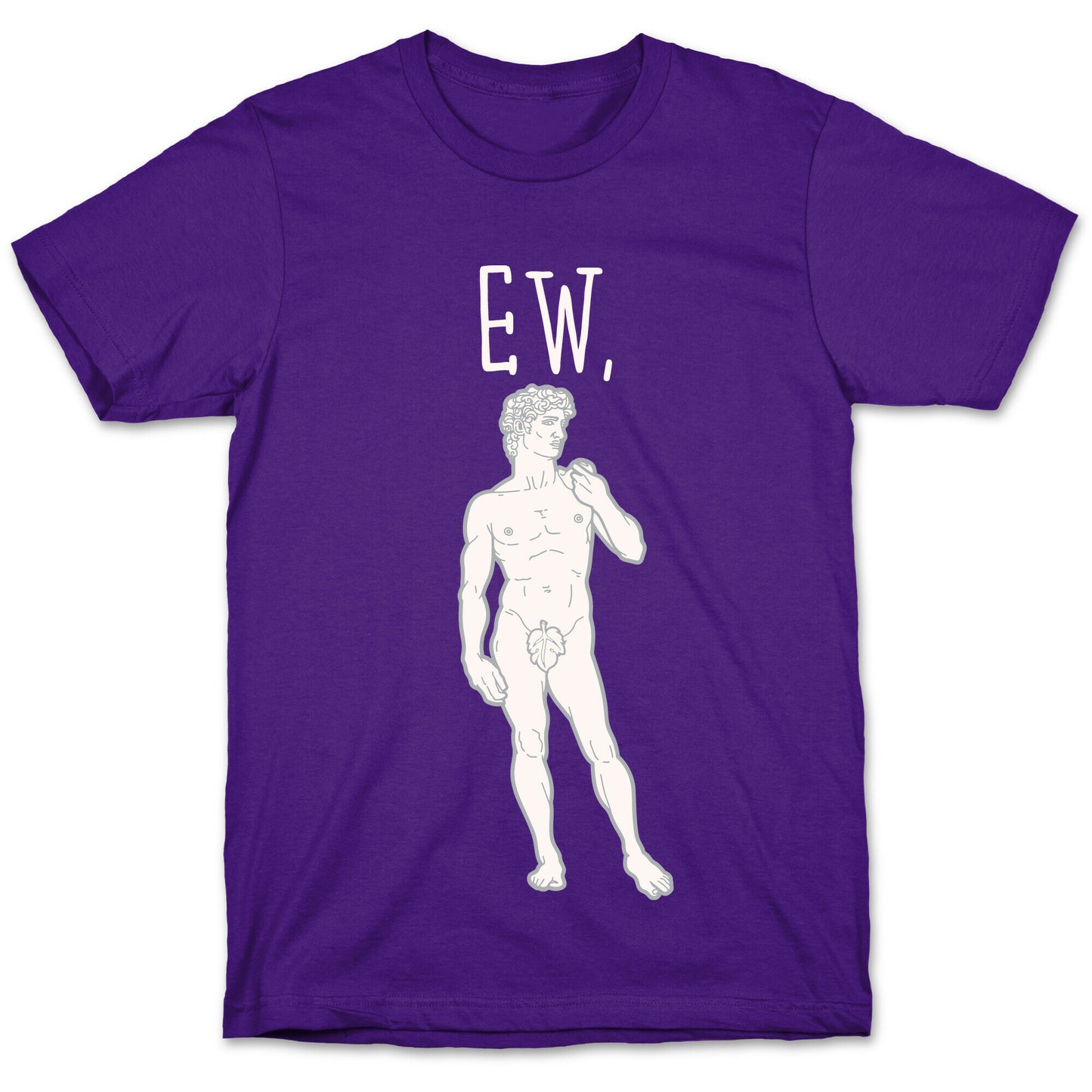 Ew David Parody White Print T-Shirt