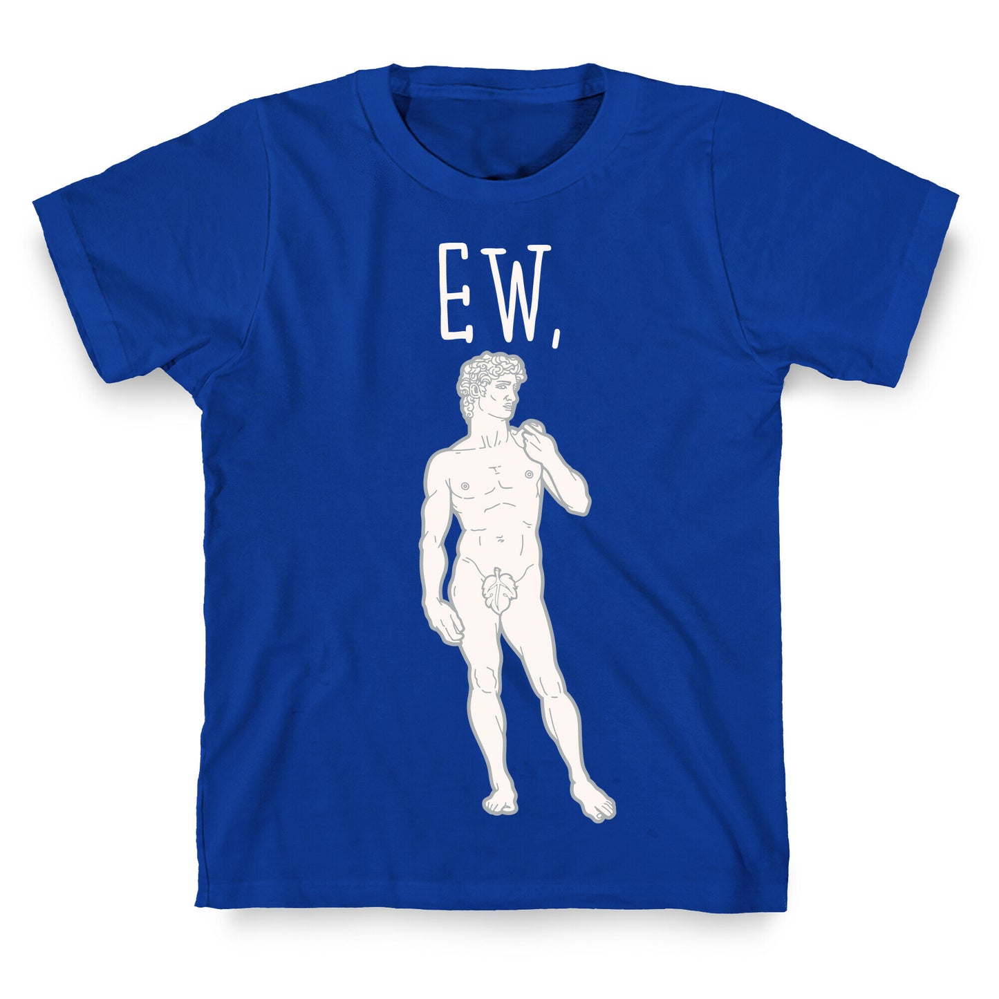 Ew David Parody White Print T-Shirt
