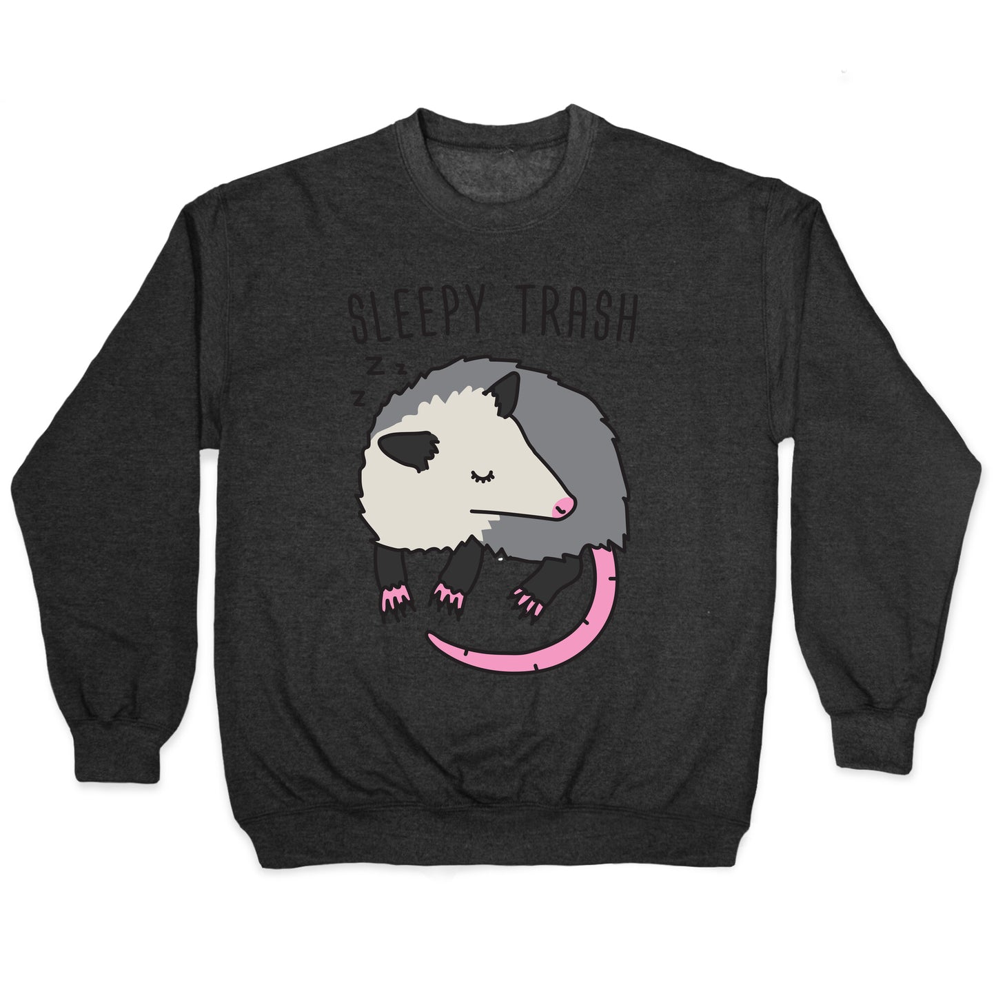 Sleepy Trash Opossum Crewneck Sweatshirt