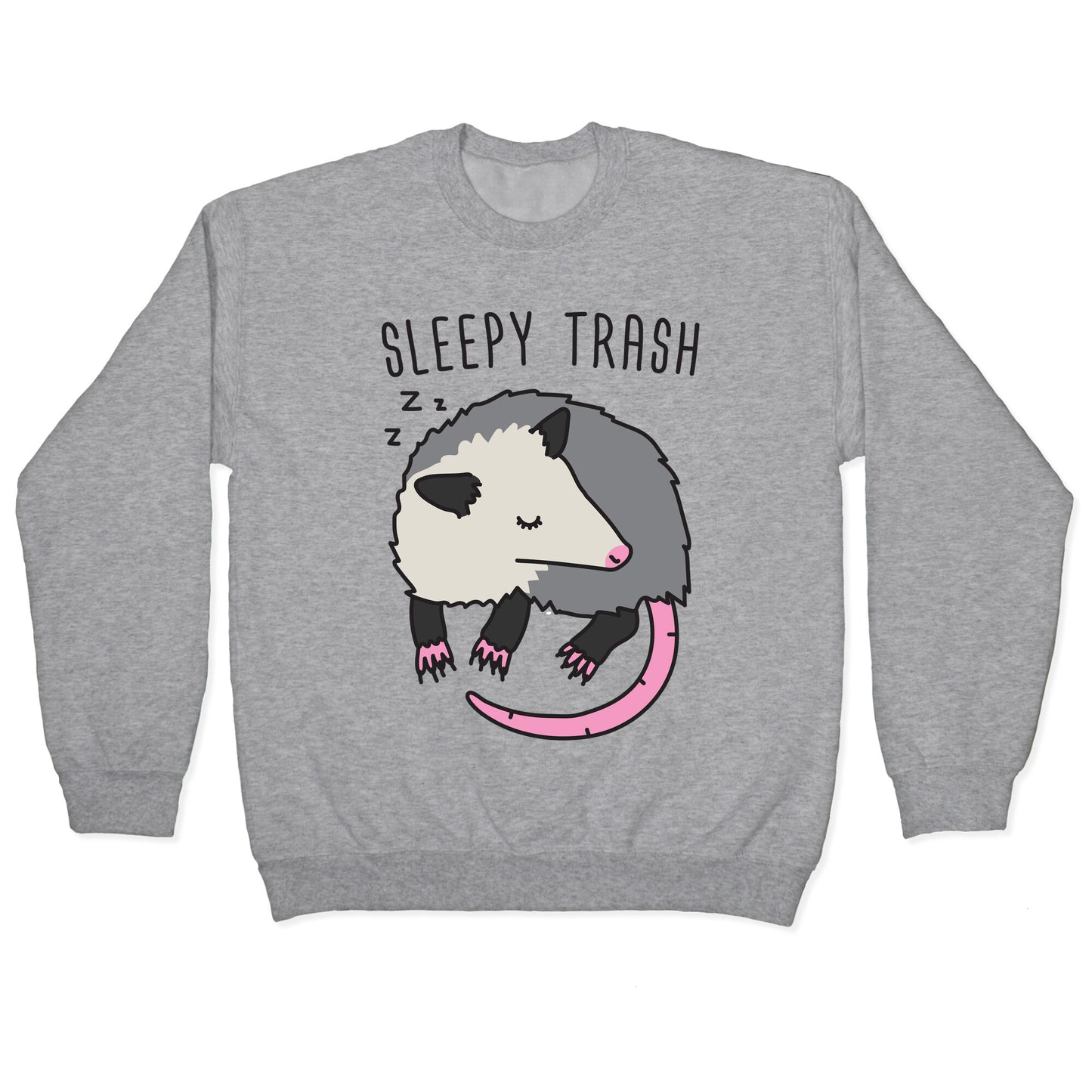Sleepy Trash Opossum Crewneck Sweatshirt