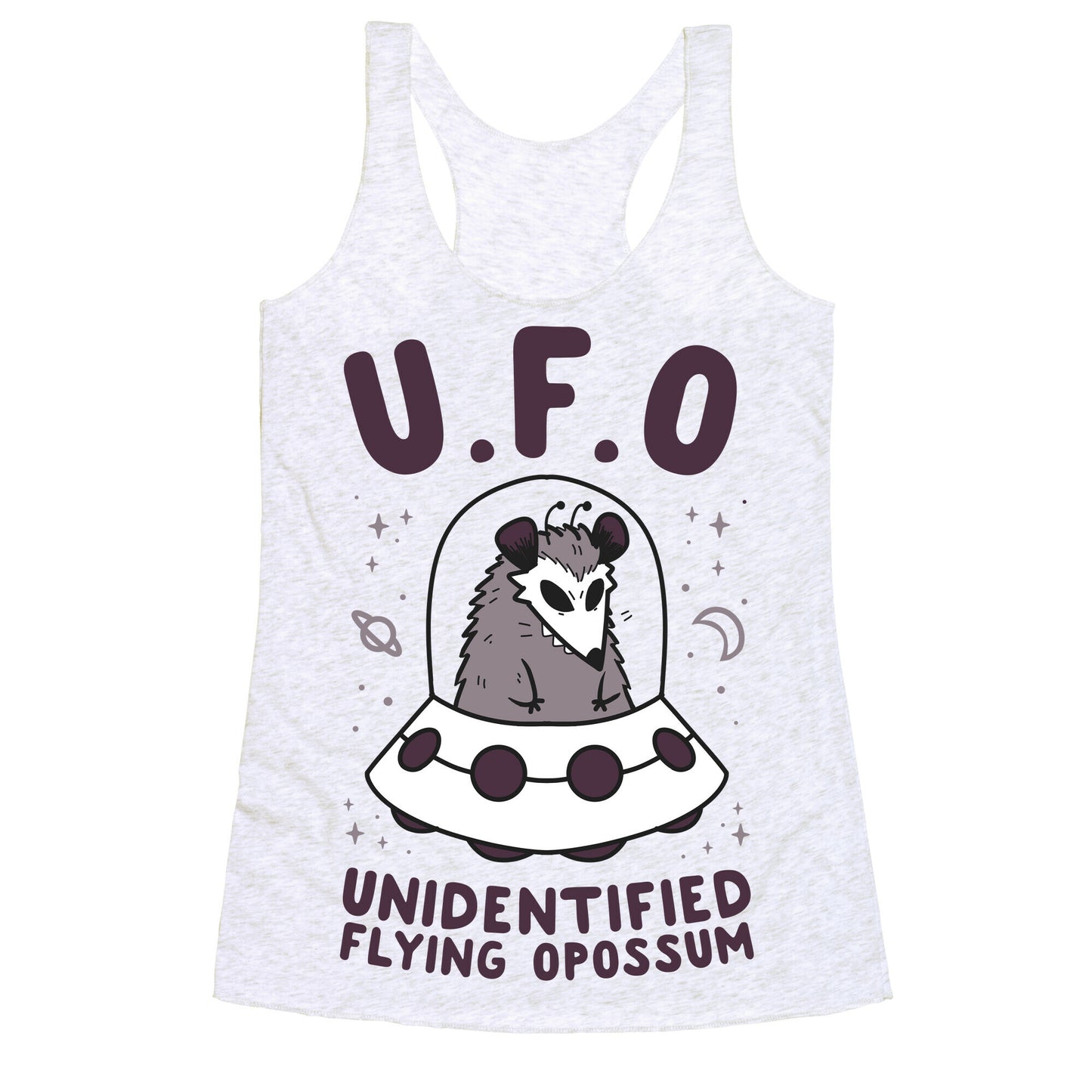 Unidentified Flying Opossum Racerback Tank