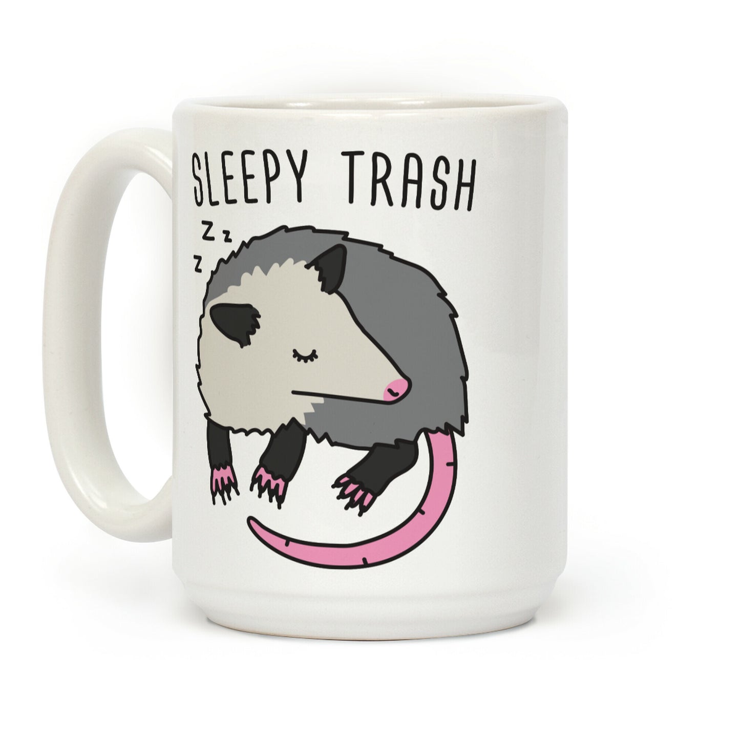 Sleepy Trash Opossum Coffee Mug