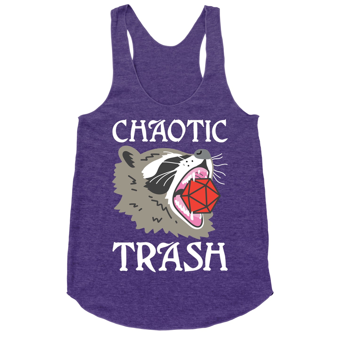Chaotic Trash (Raccoon) Racerback Tank