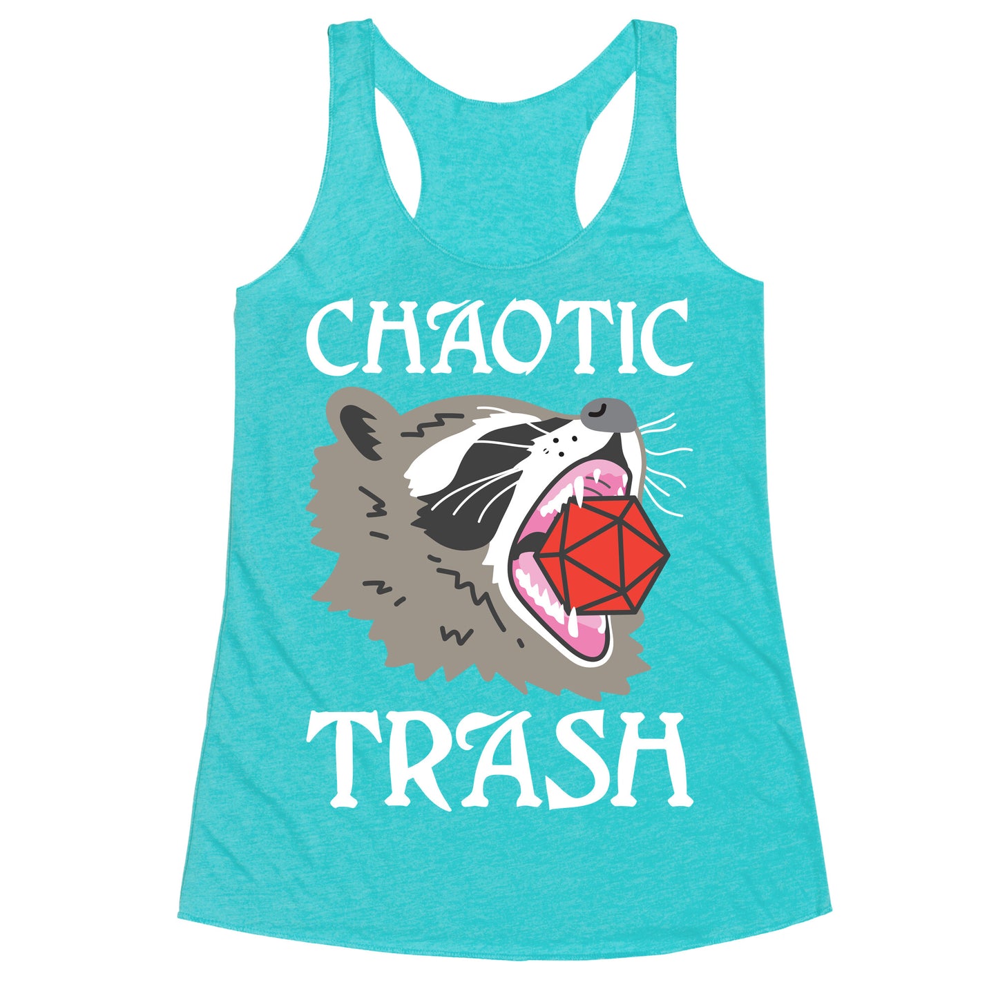 Chaotic Trash (Raccoon) Racerback Tank