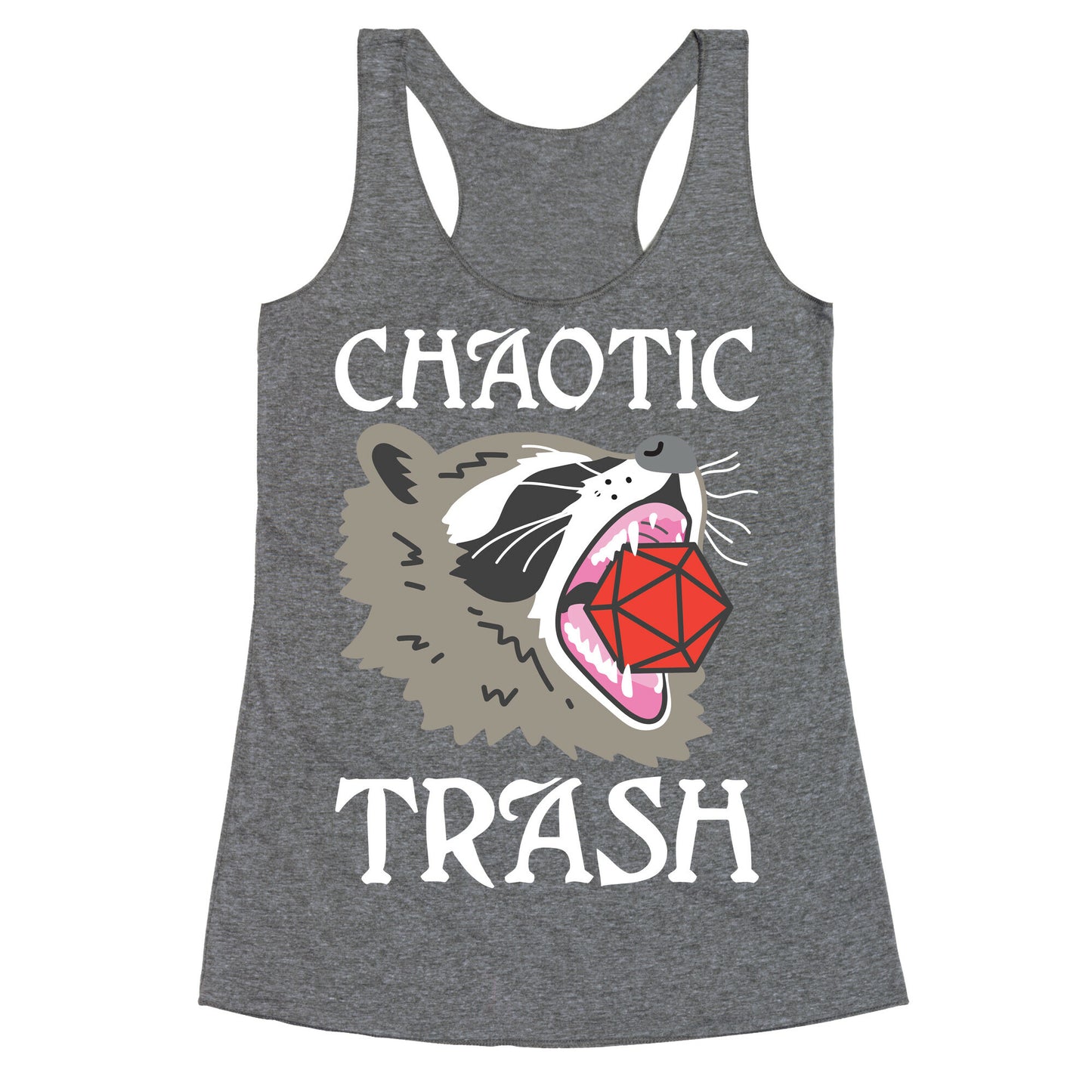 Chaotic Trash (Raccoon) Racerback Tank
