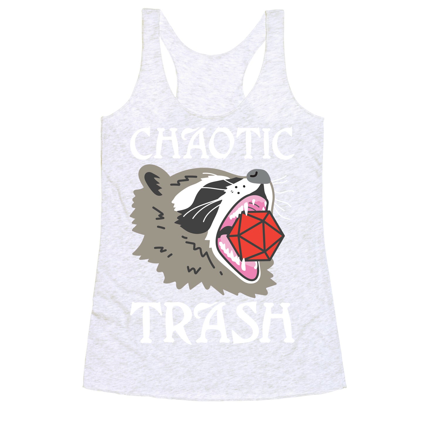Chaotic Trash (Raccoon) Racerback Tank