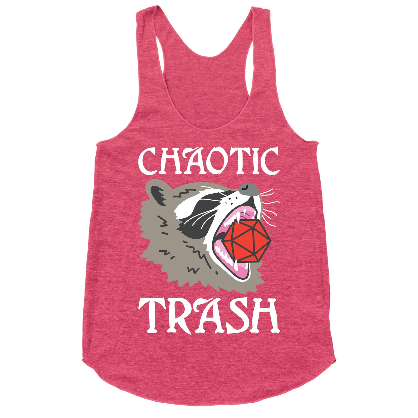 Chaotic Trash (Raccoon) Racerback Tank