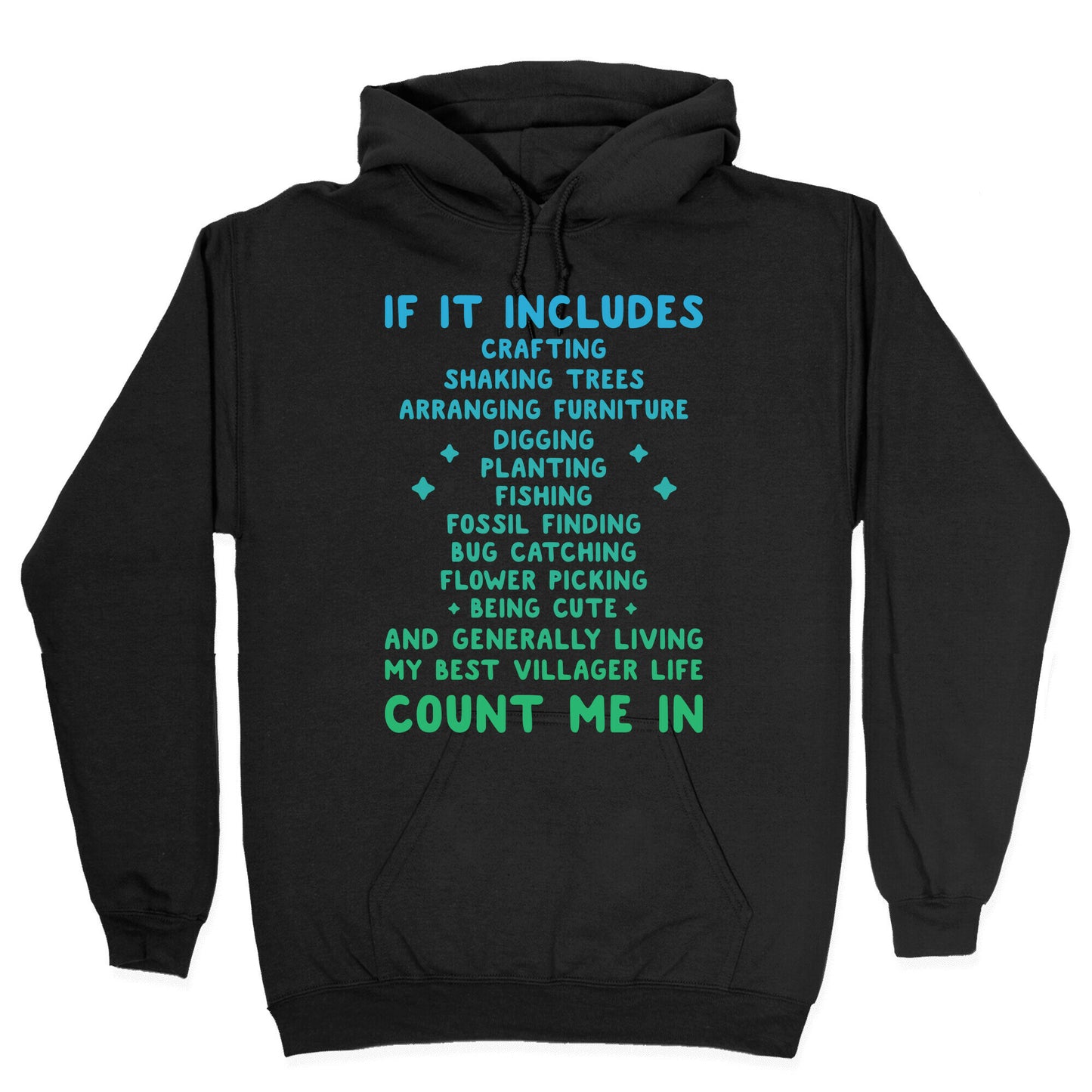 Animal Crossing Activities Count Me In Hoodie