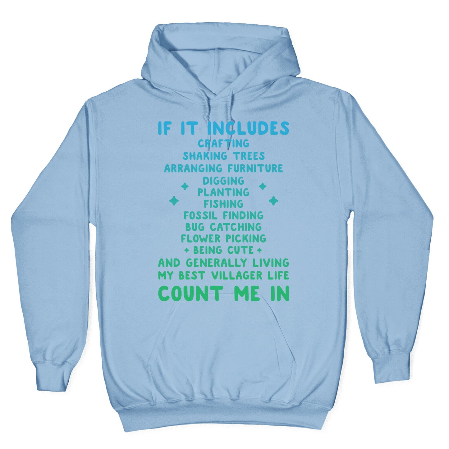 Animal Crossing Activities Count Me In Hoodie