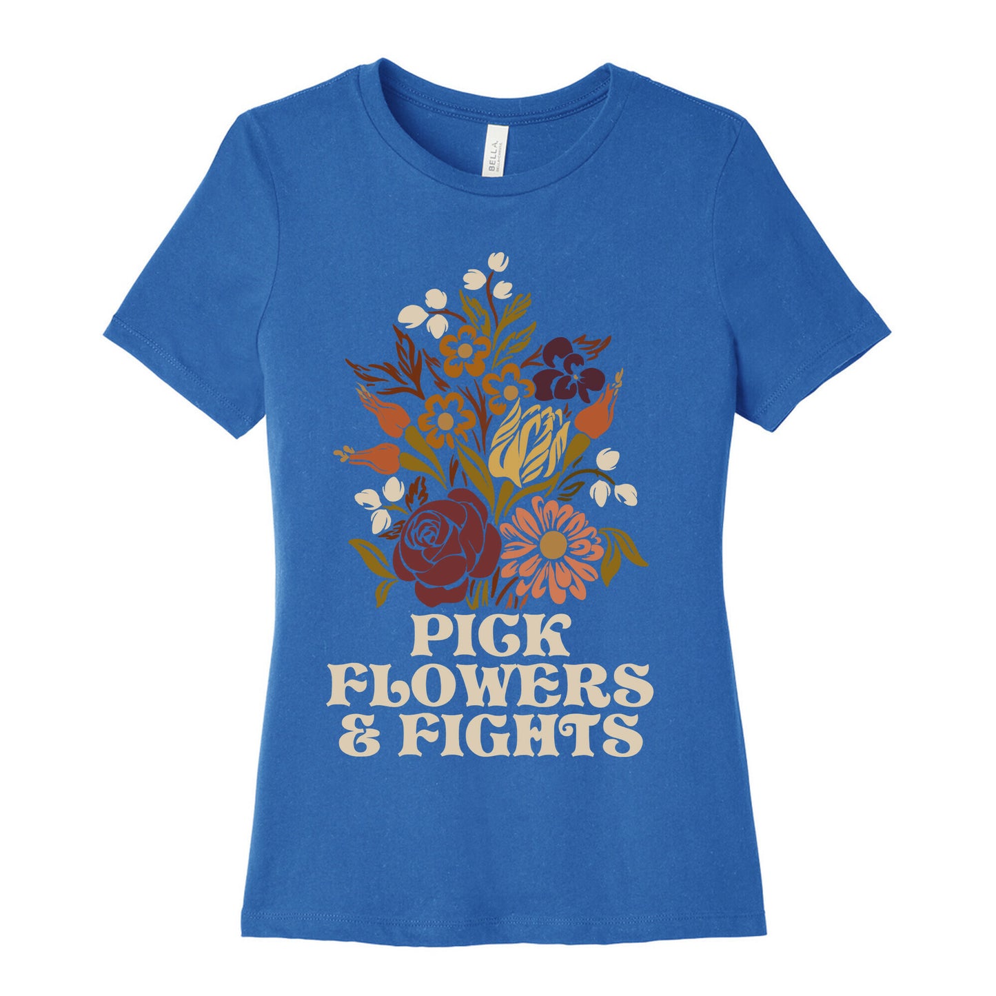 Pick Flowers & Fights Women's Cotton Tee