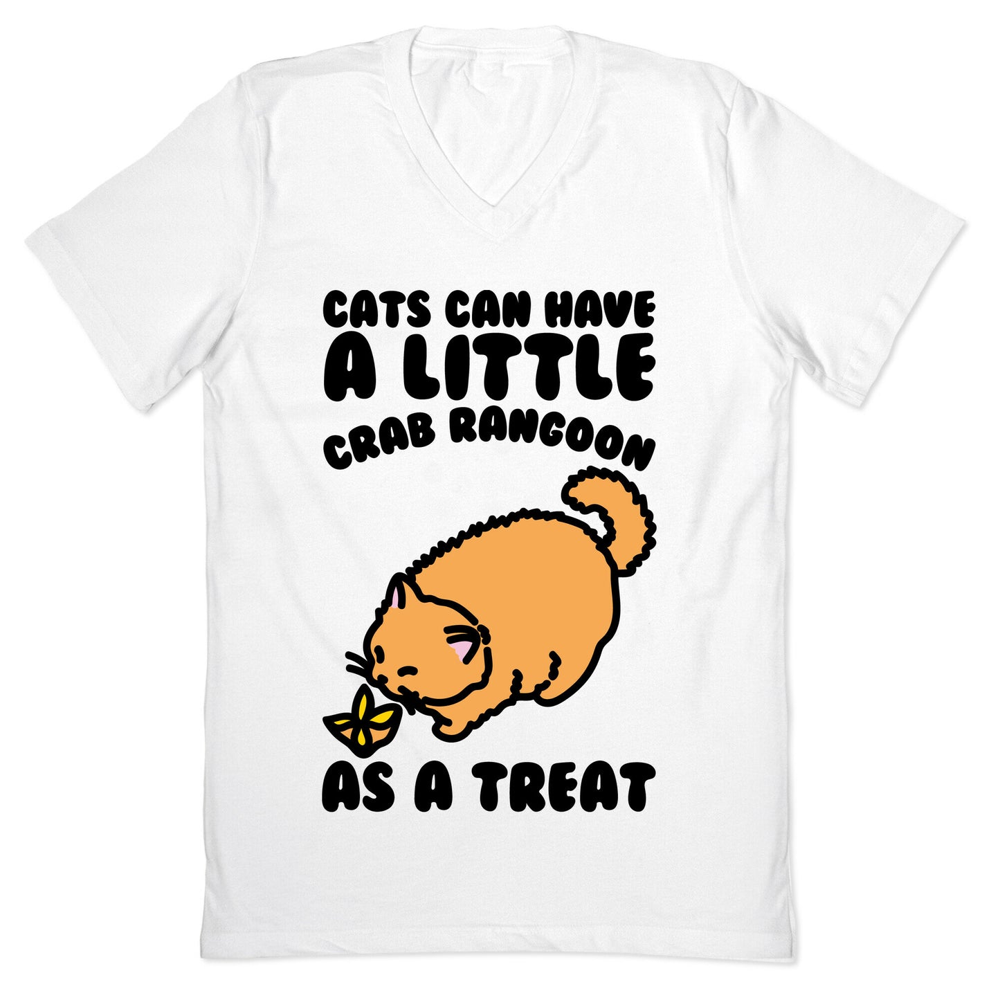 Cats Can Have A Little Crab Rangoon As A Treat  V-Neck
