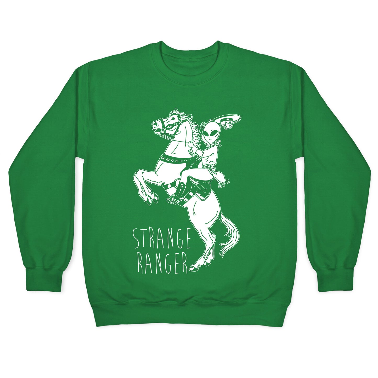 Strange Ranger Cowboy Alien Crewneck Sweatshirt