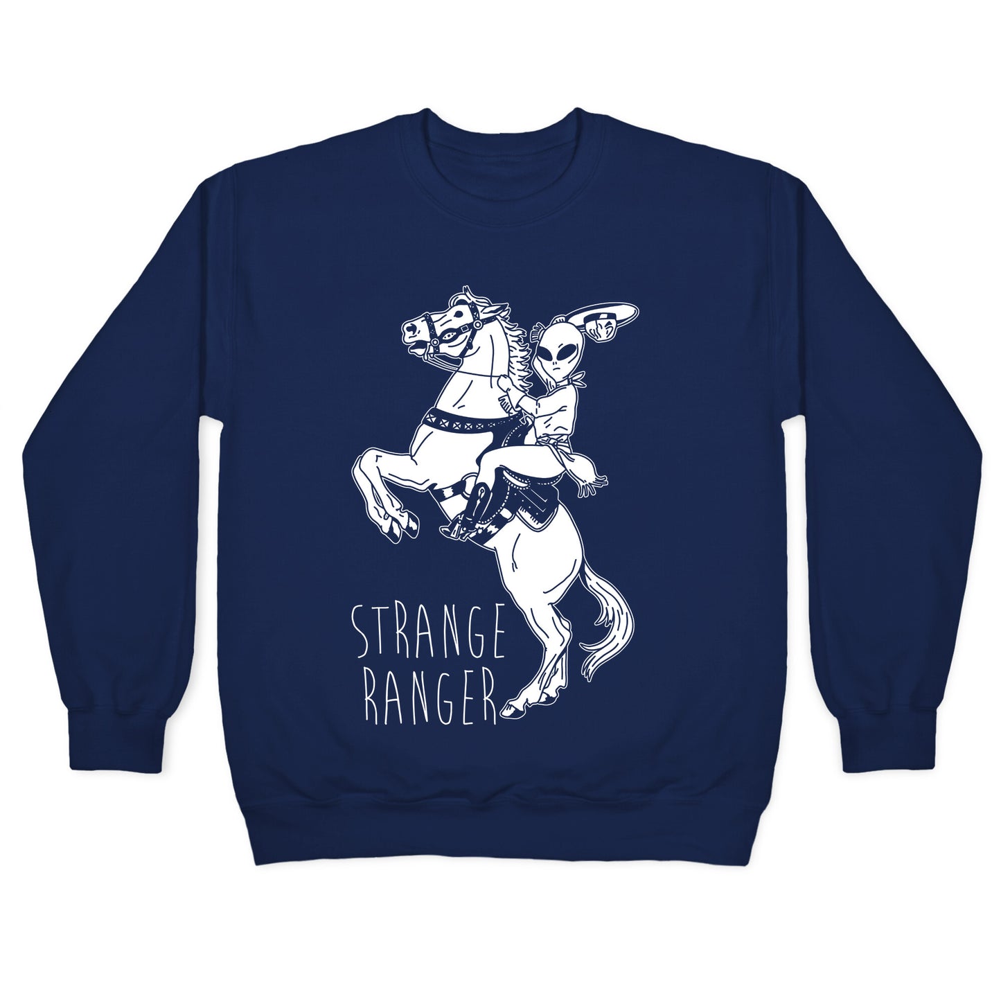 Strange Ranger Cowboy Alien Crewneck Sweatshirt