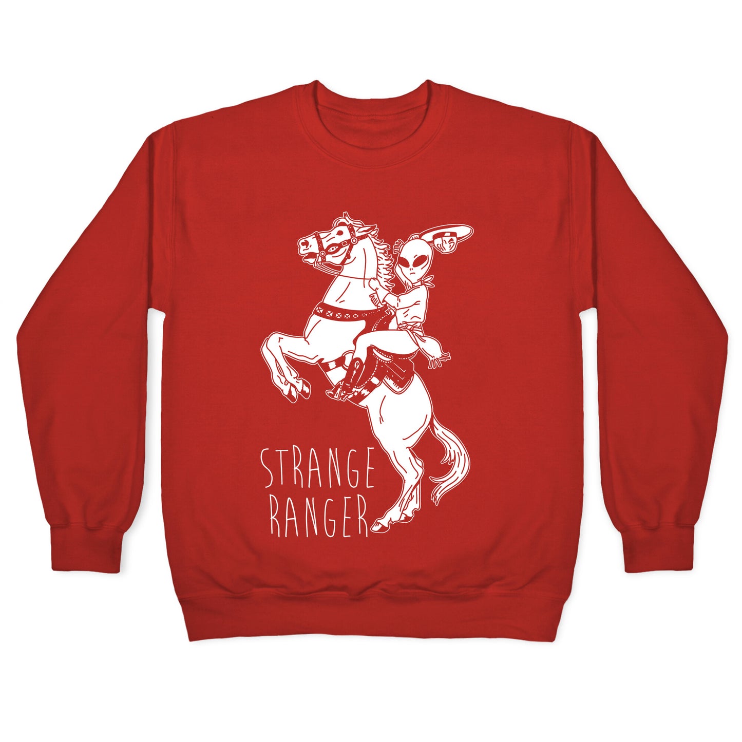 Strange Ranger Cowboy Alien Crewneck Sweatshirt