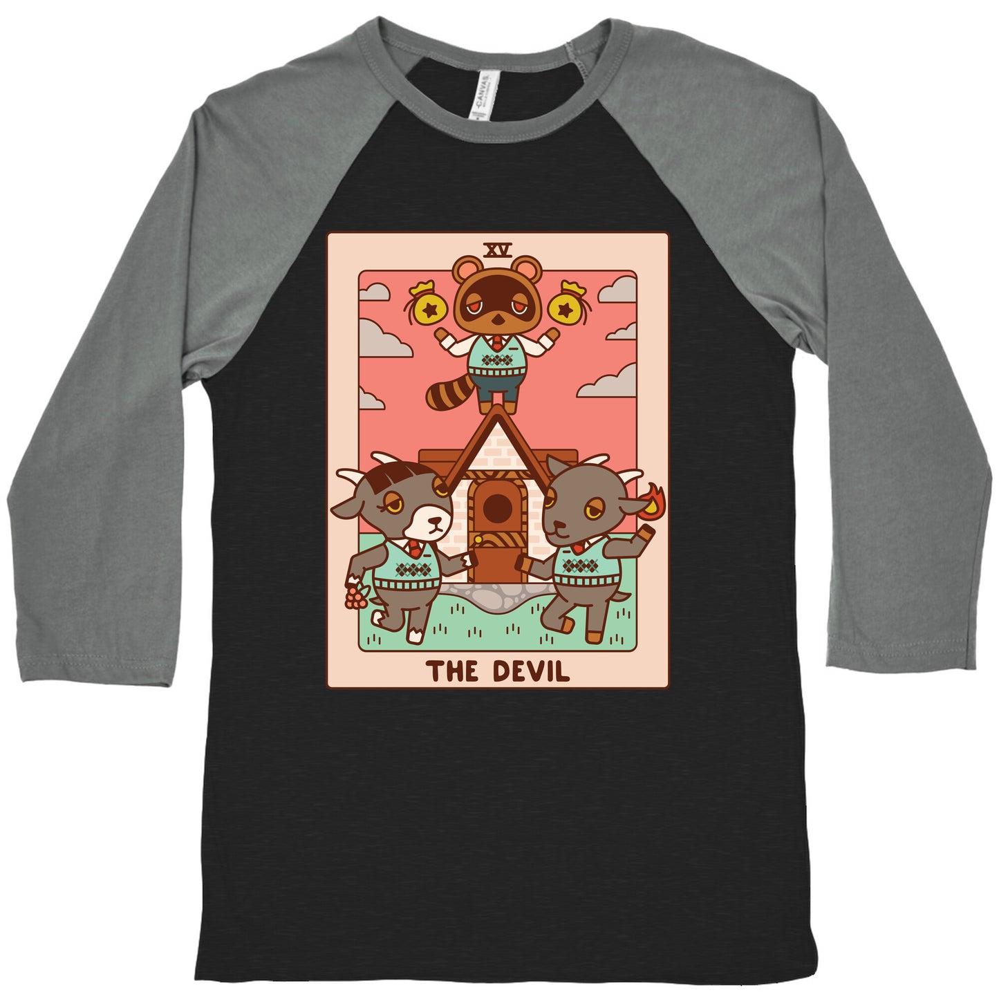 The Devil Tom Nook Baseball Tee