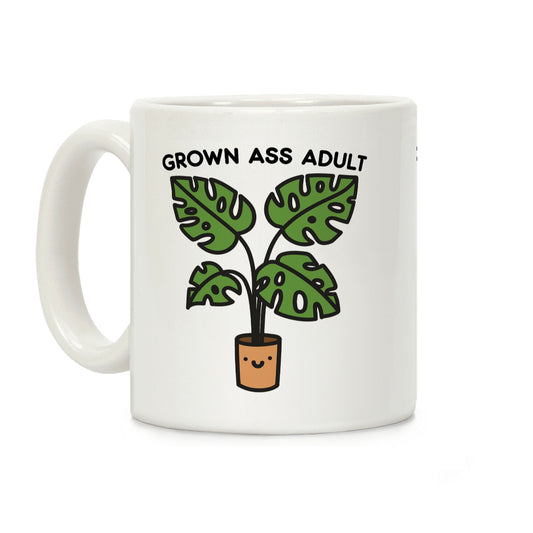 Grown Ass Adult Monstera Coffee Mug