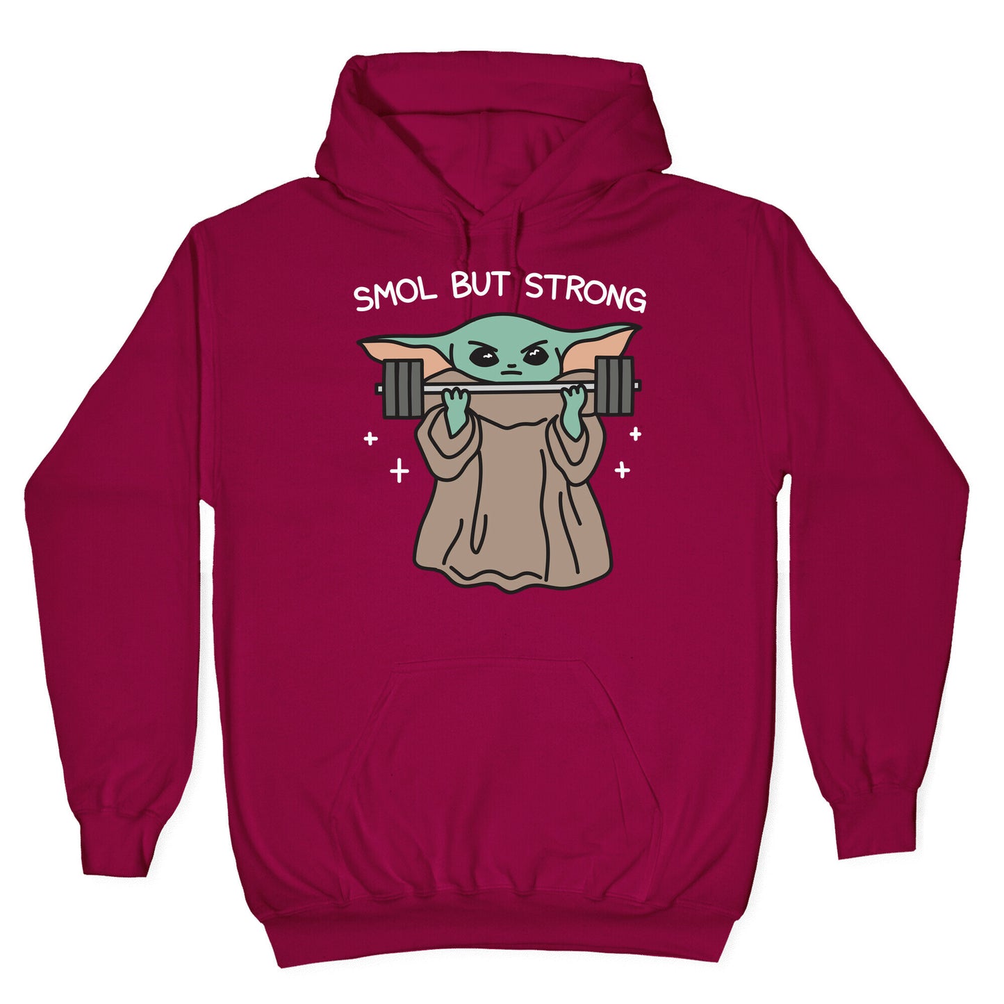 Smol But Strong Baby Yoda Hoodie