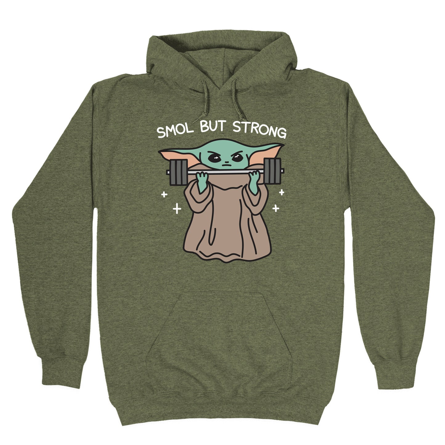 Smol But Strong Baby Yoda Hoodie