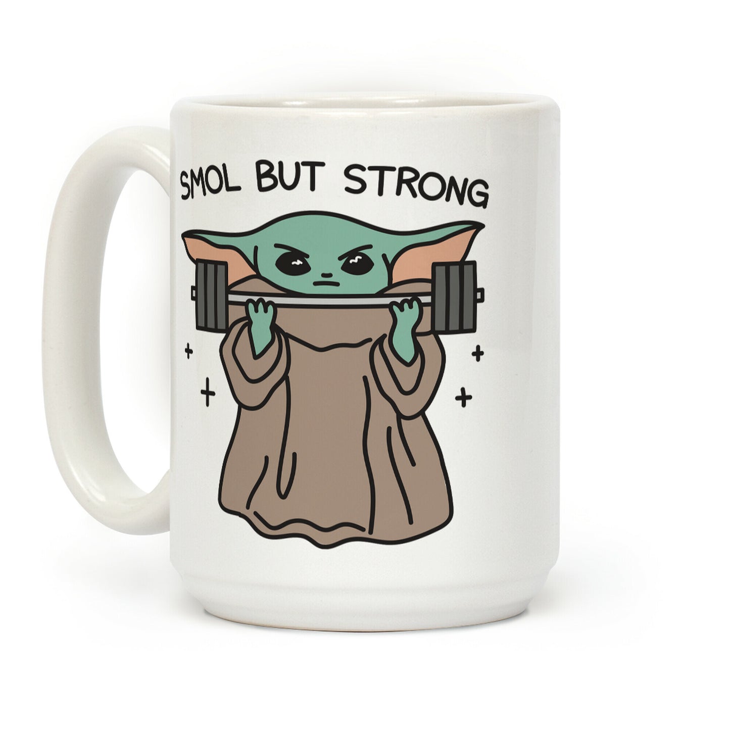 Smol But Strong Baby Yoda Coffee Mug