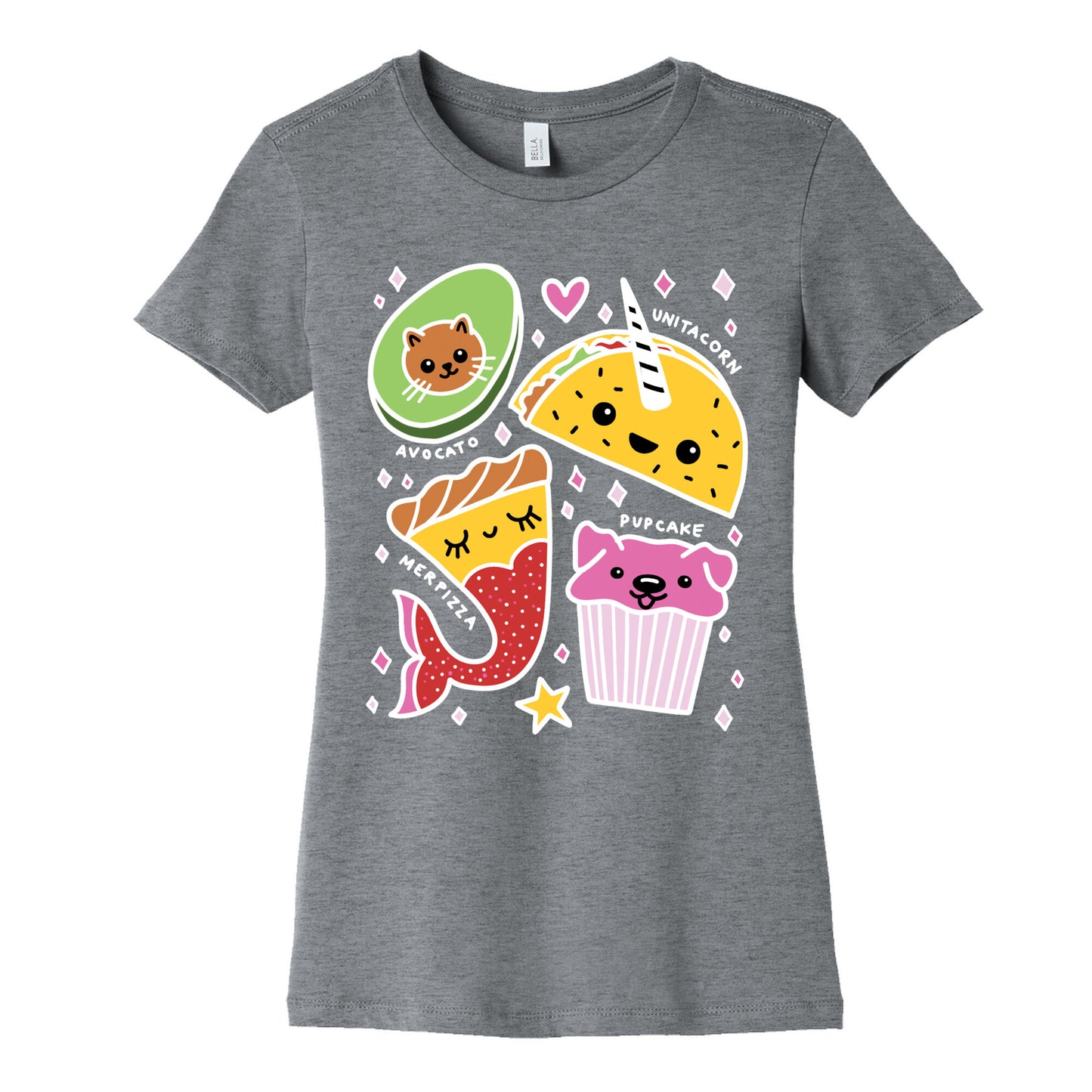 Cute Food Mashups Women's Cotton Tee
