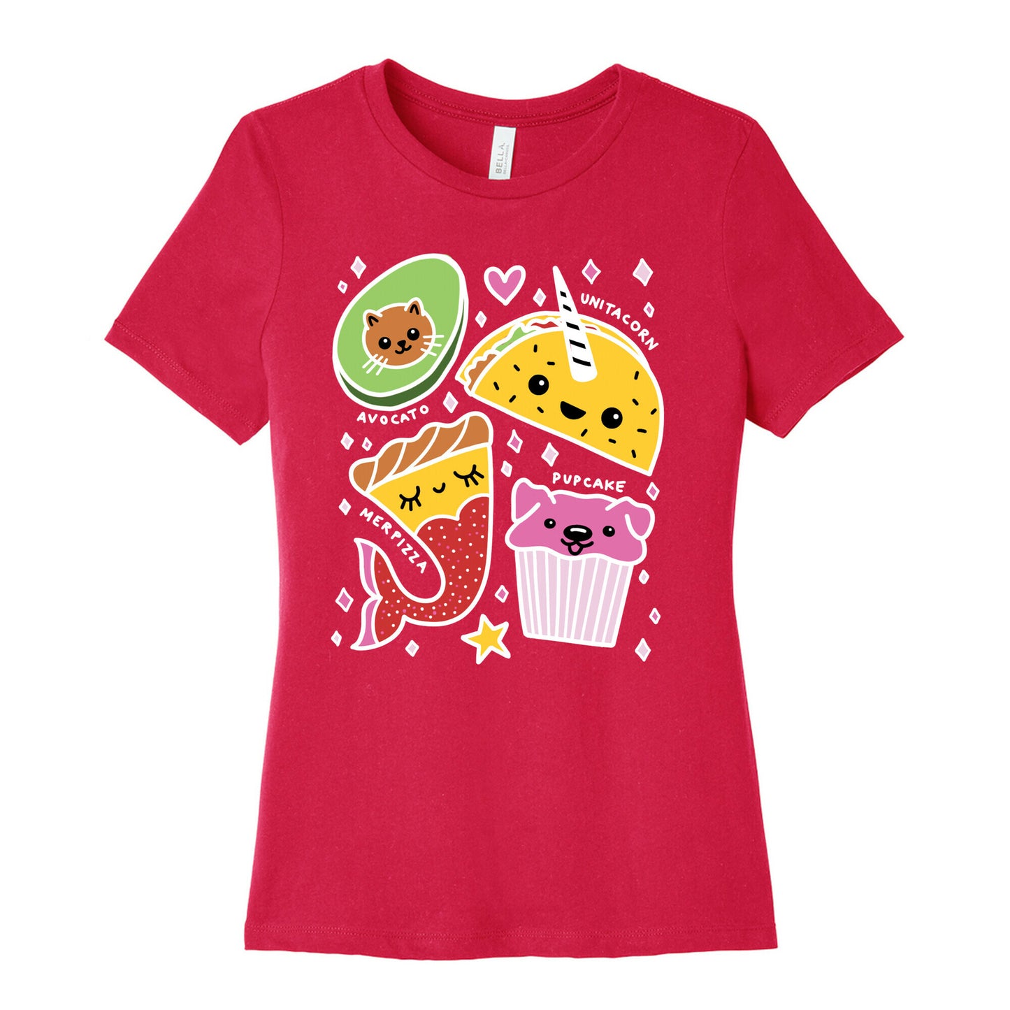 Cute Food Mashups Women's Cotton Tee