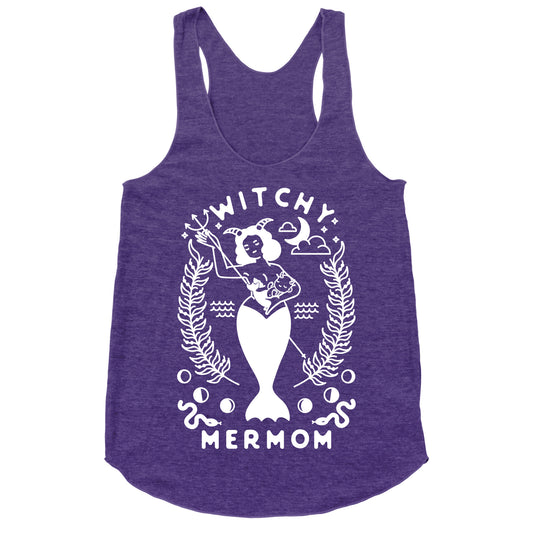 Witchy Mermom Racerback Tank