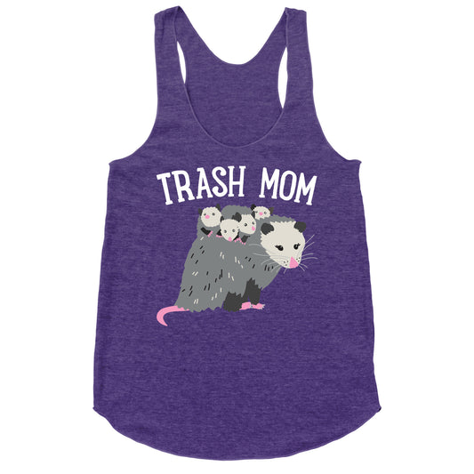 Trash Mom Opossum Racerback Tank